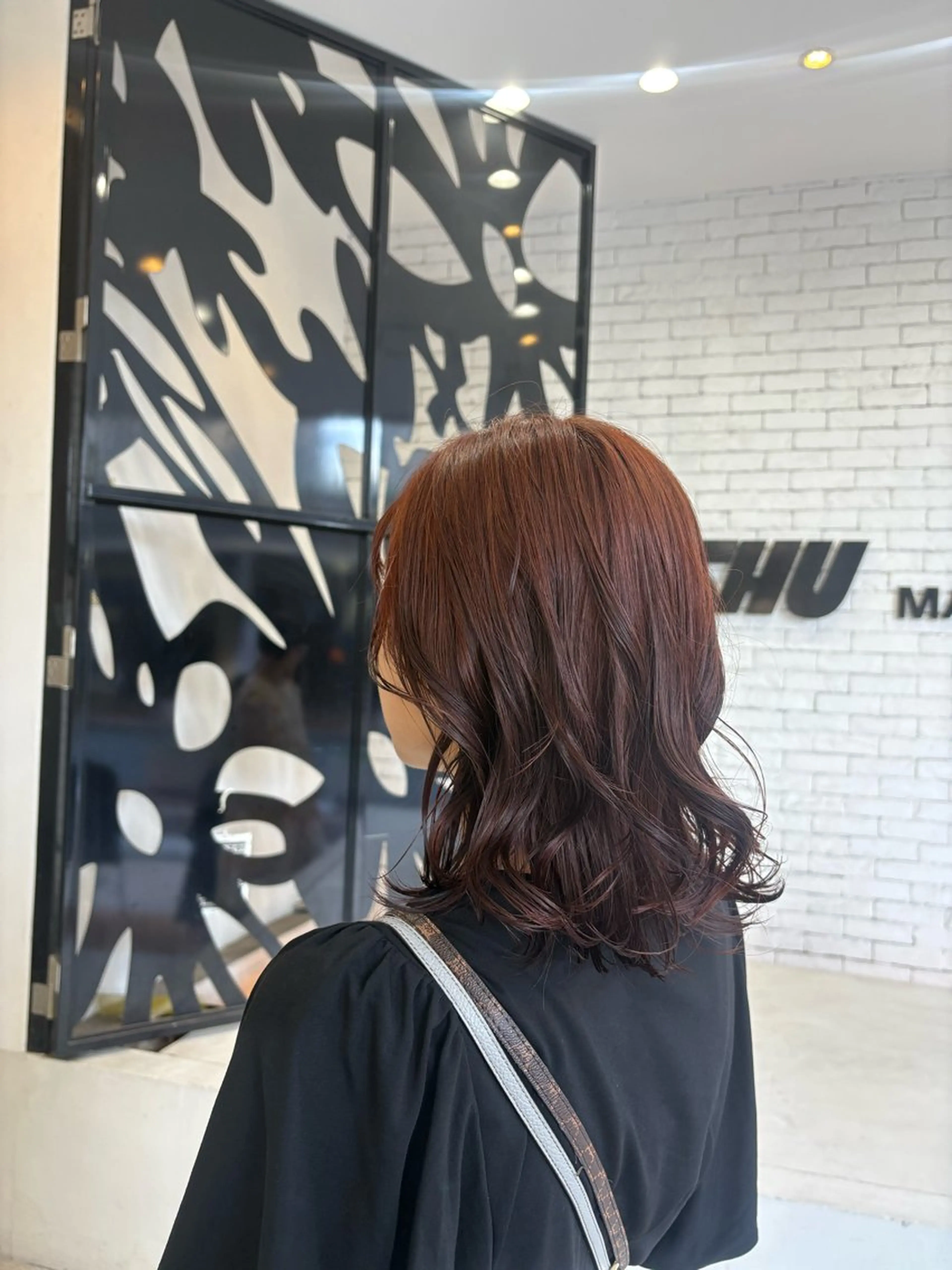 セミロング 梅田美容師カラー モデル募集中MICOのヘアスタイル