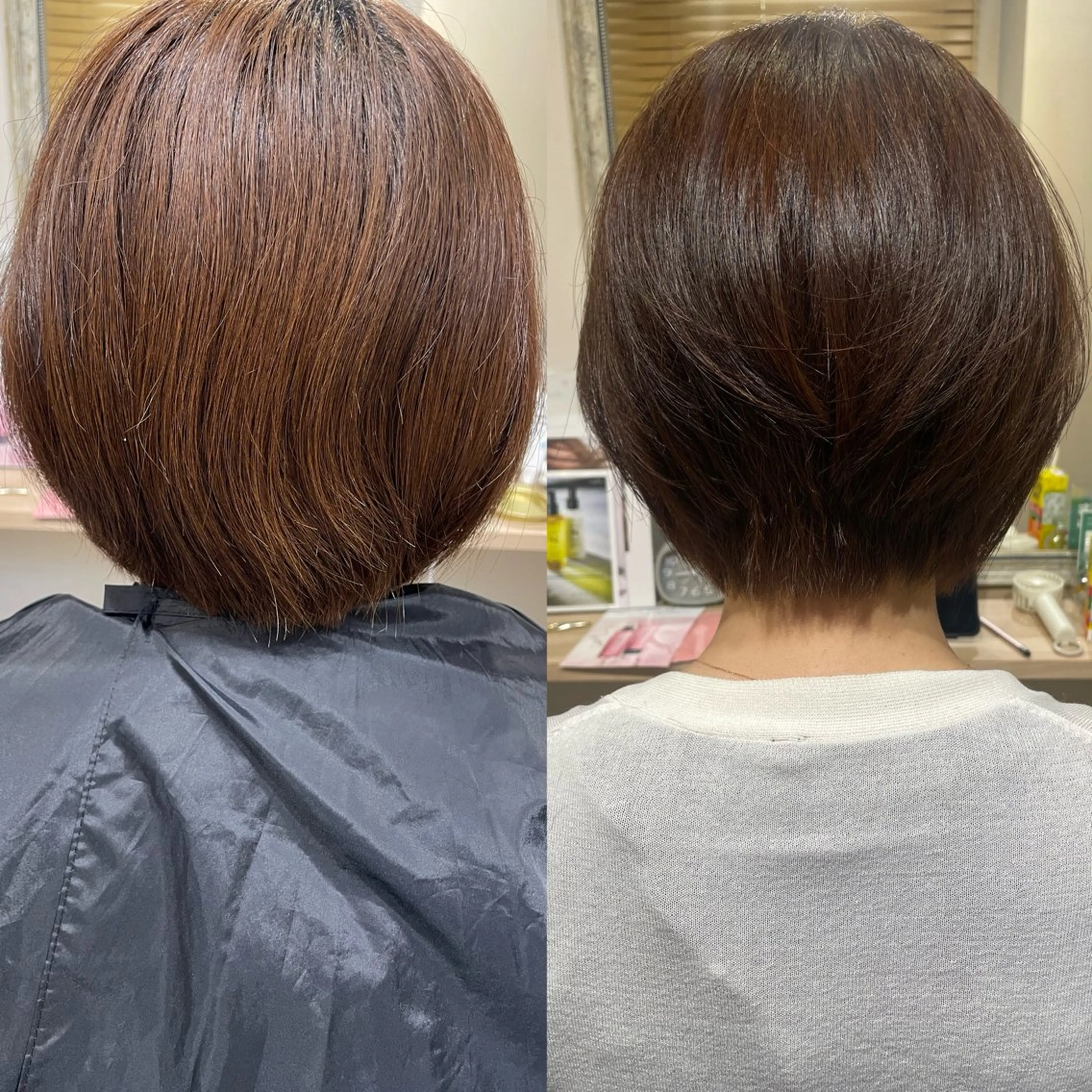 ショート 縮毛矯正 カット ヘアカラー 縮毛矯正 トリートメント Connect Rumiのヘアスタイル