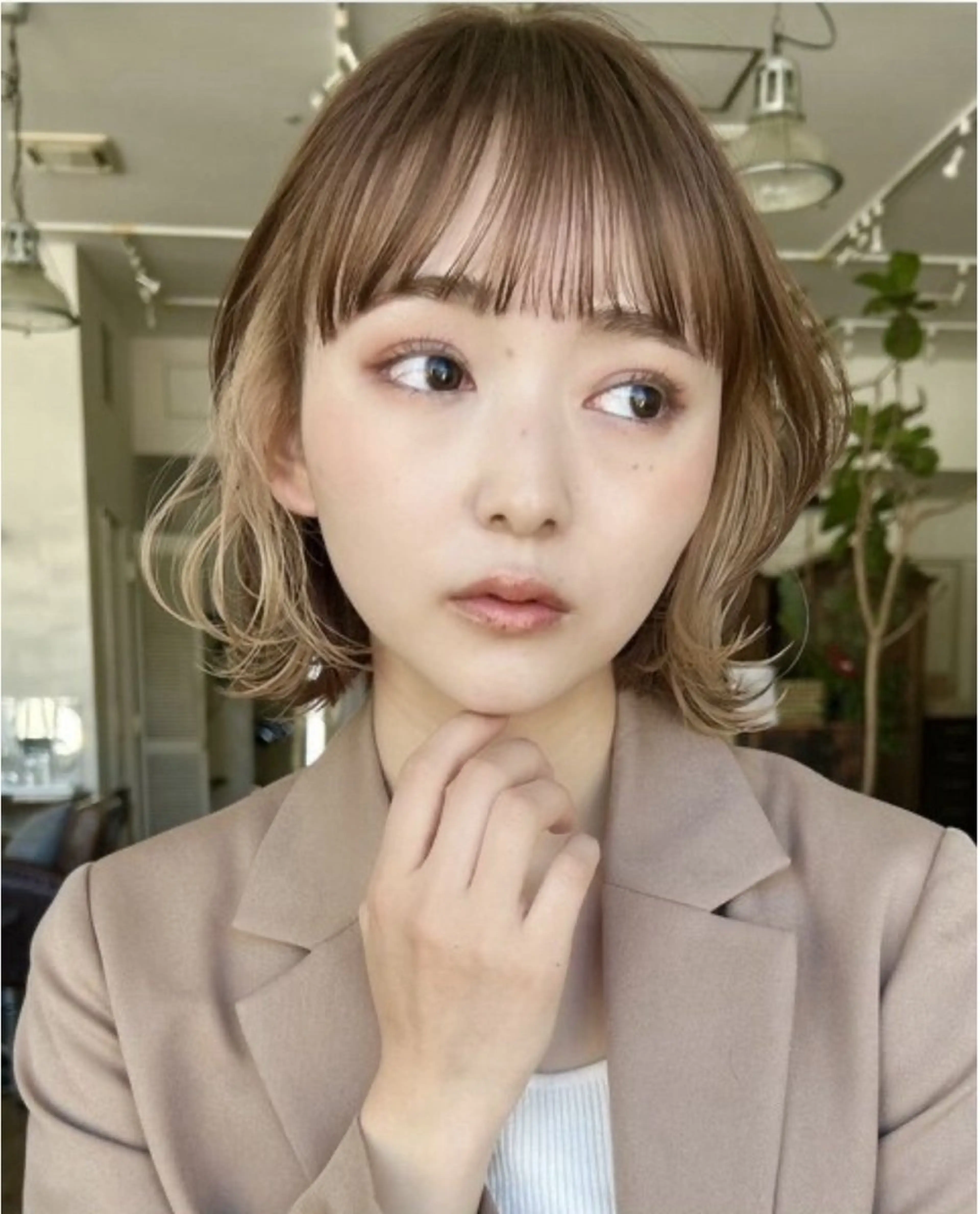 ミディアム 美髪矯正 大塩幸輝のヘアスタイル