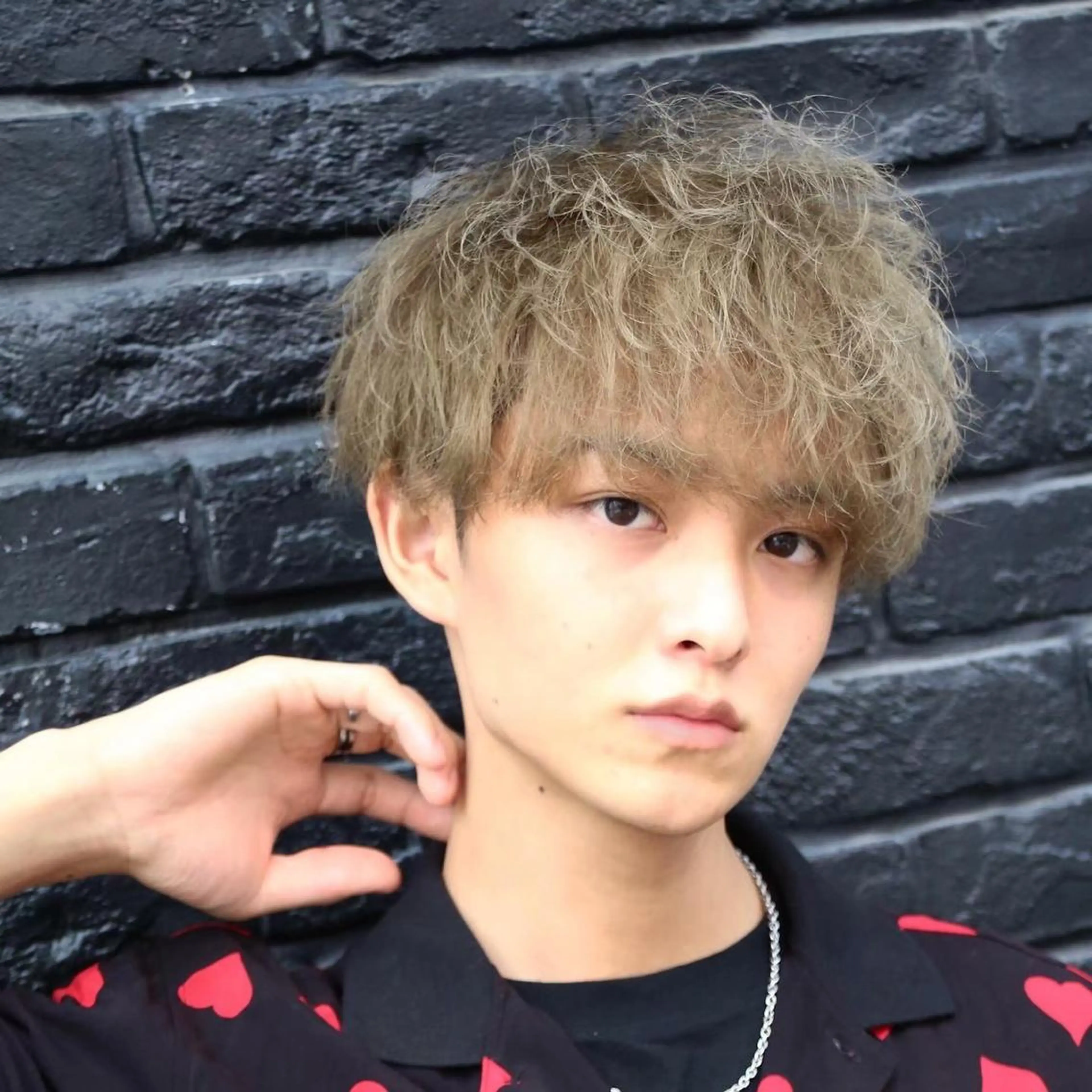 ショート カラー パーマ ヘアアレンジ メンズ キッズ ネイル マツエク・マツパ アイブロウ ショートボブ メンズバレイヤージュ メンズブリーチ メンズハイライト メンズハイトーン PERCUT大阪堀江店所属・メンズヘアのカリスマ 北地　空のヘアスタイル