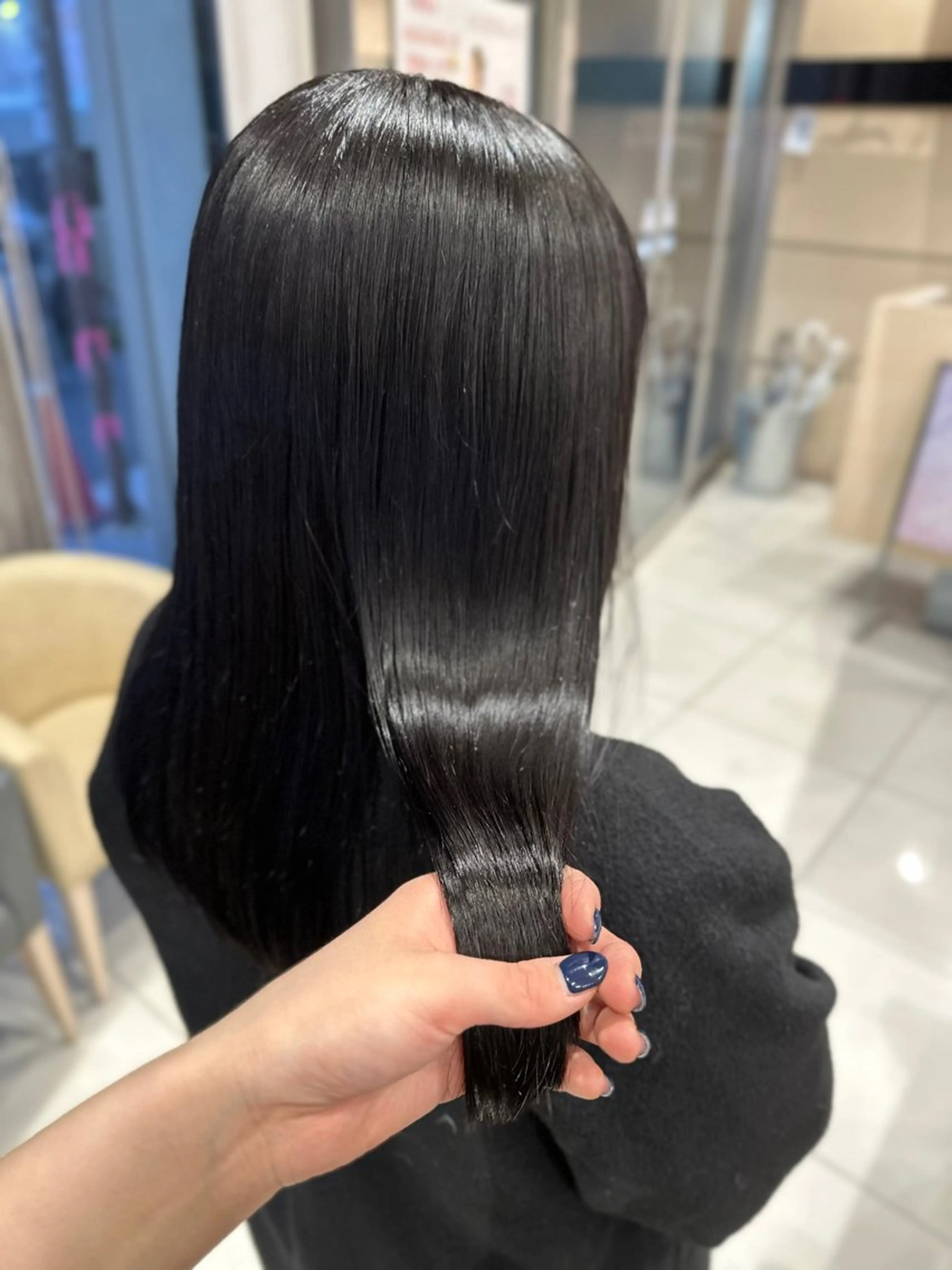 セミロング カラー カット ヘアカラー トリートメント ヘッドスパ クロスパーマ/うる艶 カラー/Kurumiのヘアスタイル