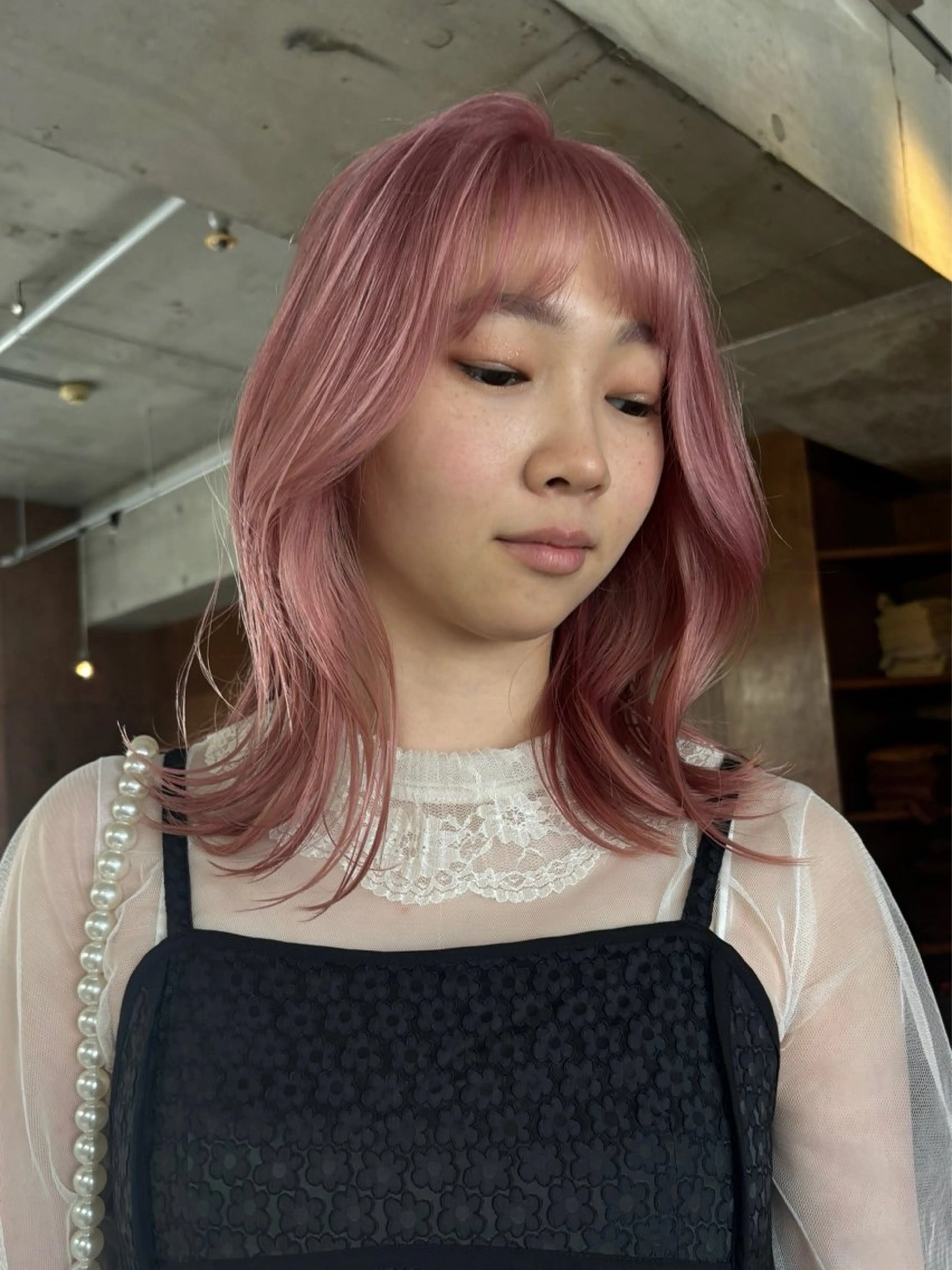 ショート カラー ヘアカラー トリートメント wewe: momoeのヘアスタイル
