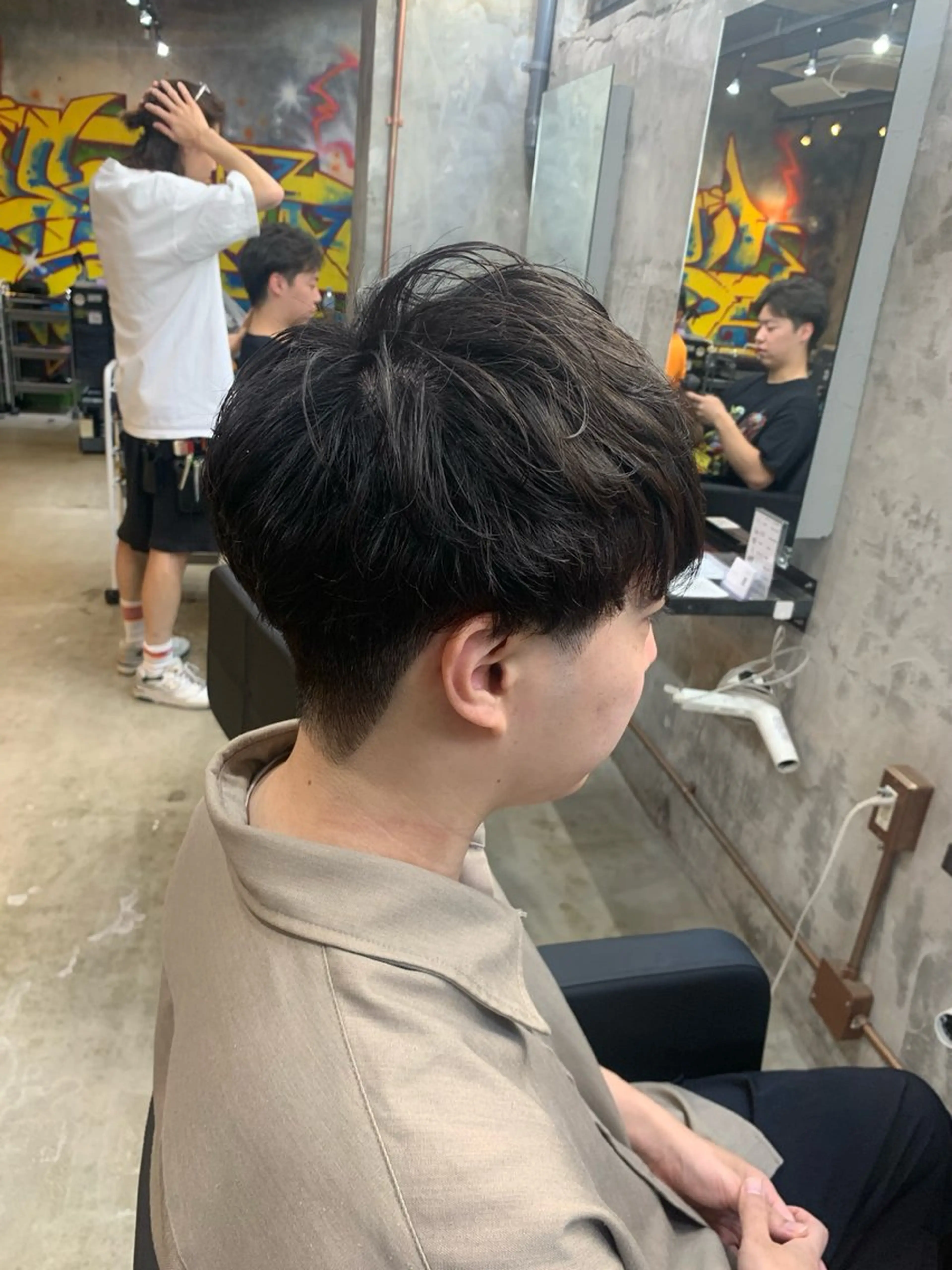 パーマ メンズ マッシュ メンズパーマ ニュアンスパーマ カット パーマ ⚡️メンズパーマ特化 mens支持◎/忠地のヘアスタイル