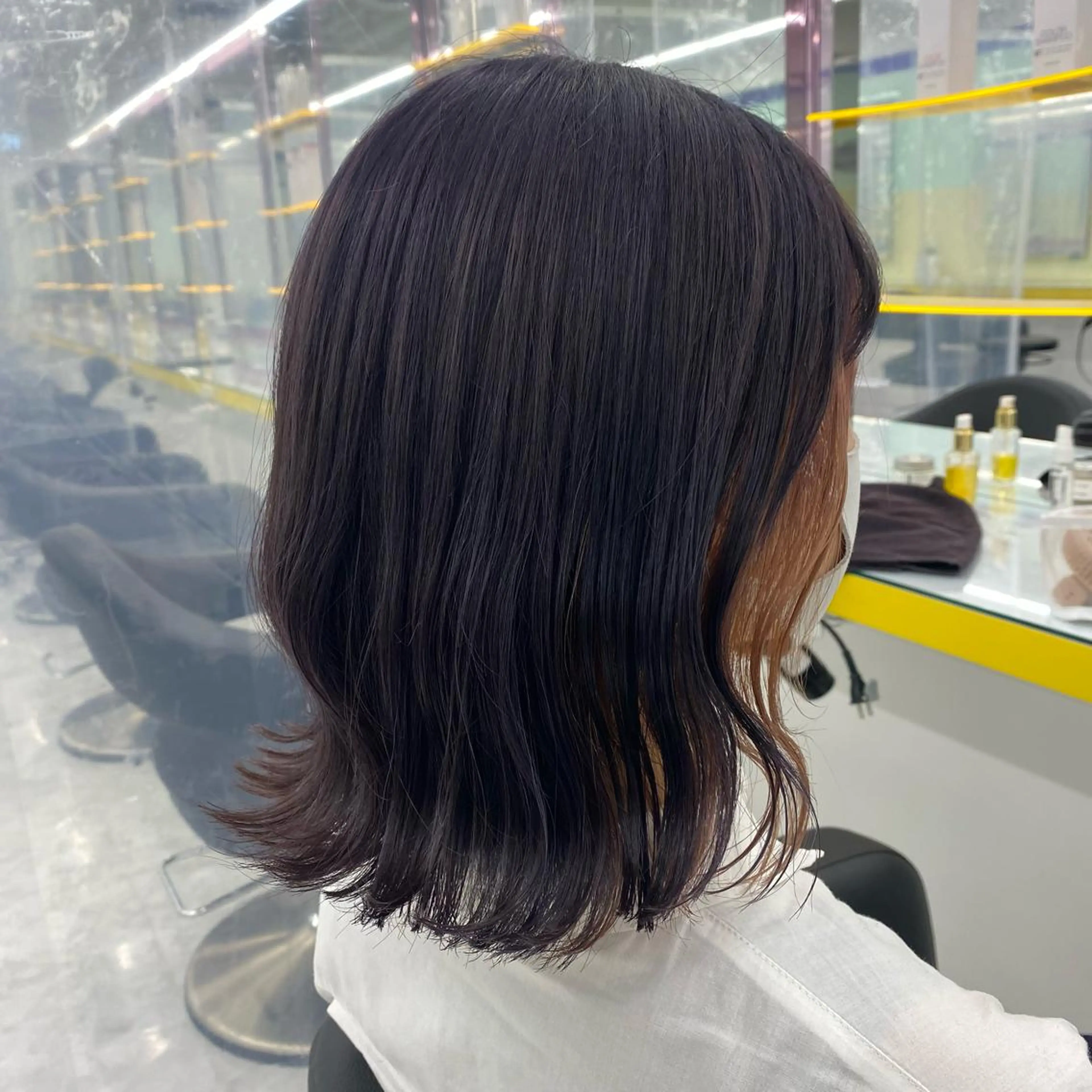 セミロング カラー ヘアアレンジ ヘアカラー トリートメント GOTODAY shair salon 横浜mare店所属・透明感抜群カラー mai🍑♡のヘアスタイル