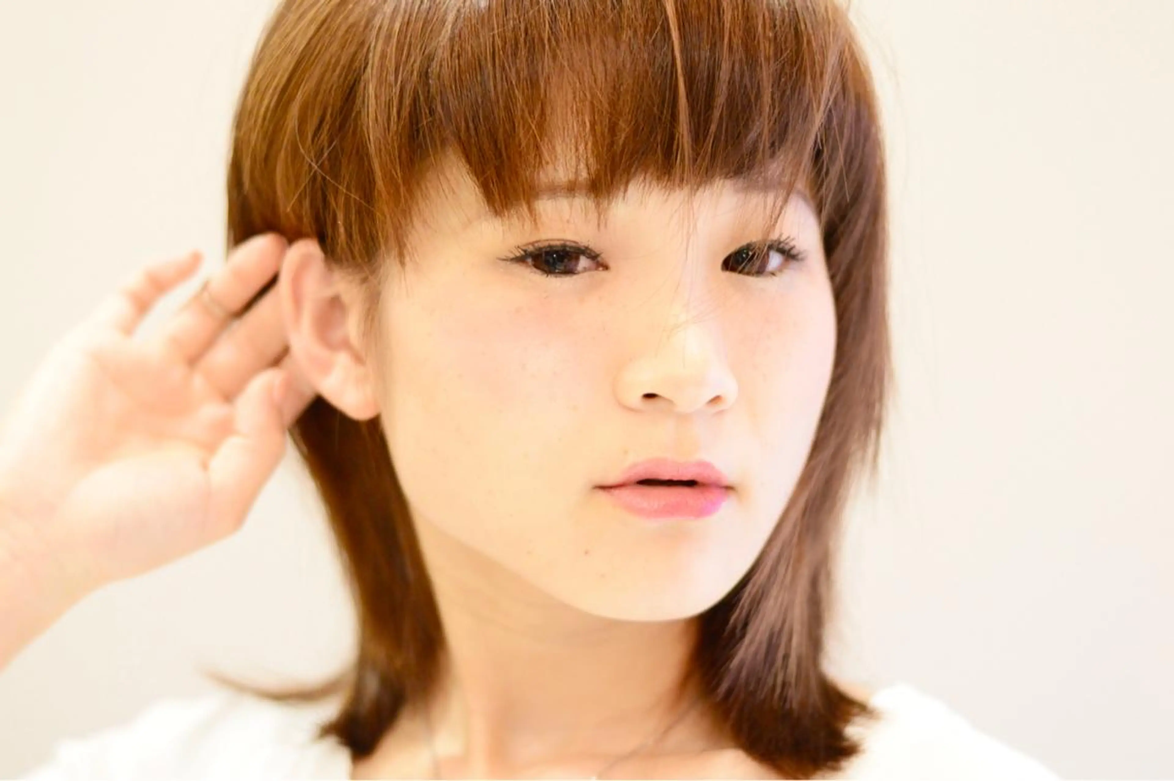 ミディアム カラー 外ハネヘア テラモト カズヨシのヘアスタイル