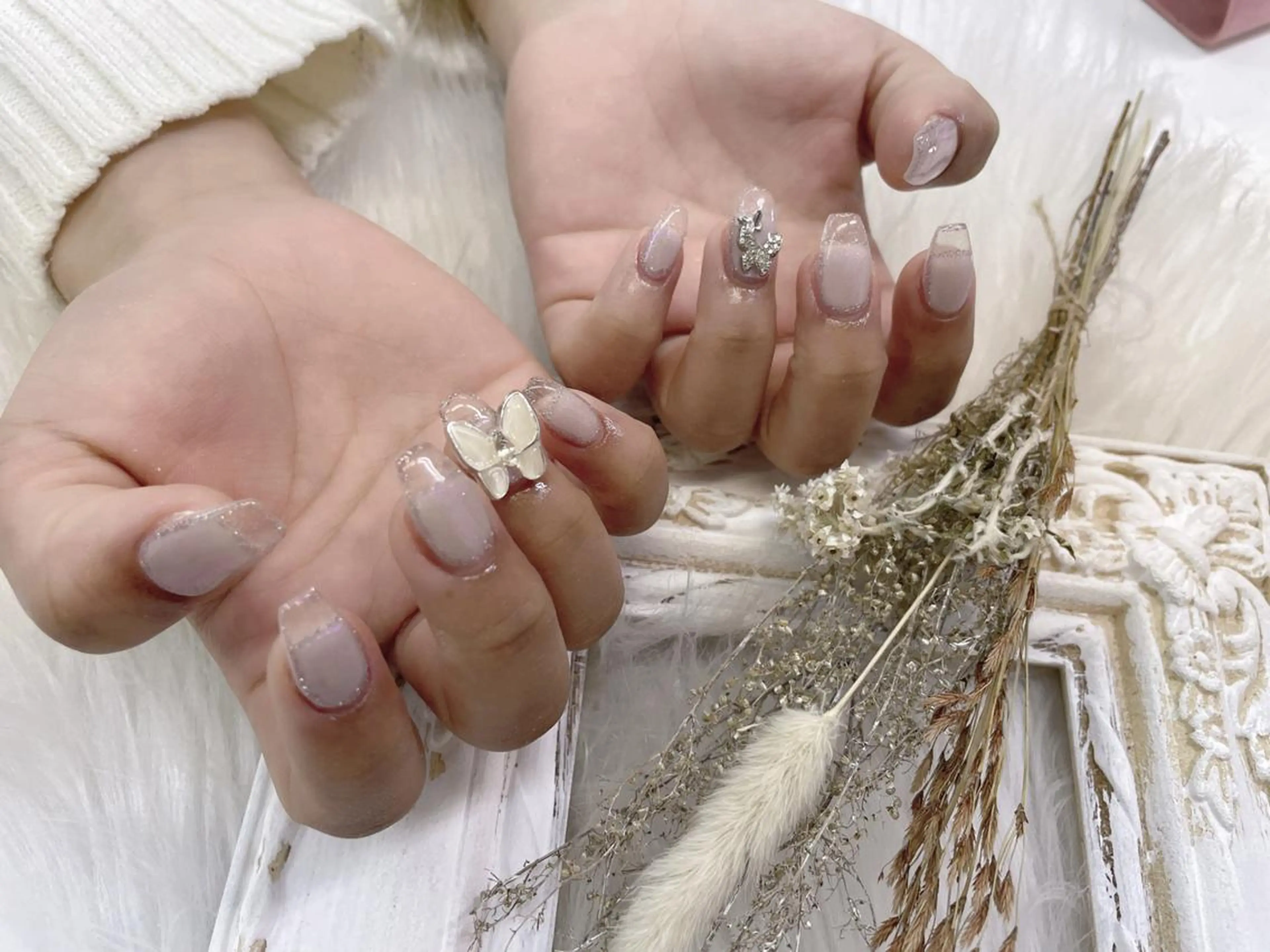 ネイル 🦋ネイルサロン ブラン🌈ゆりのネイルデザイン