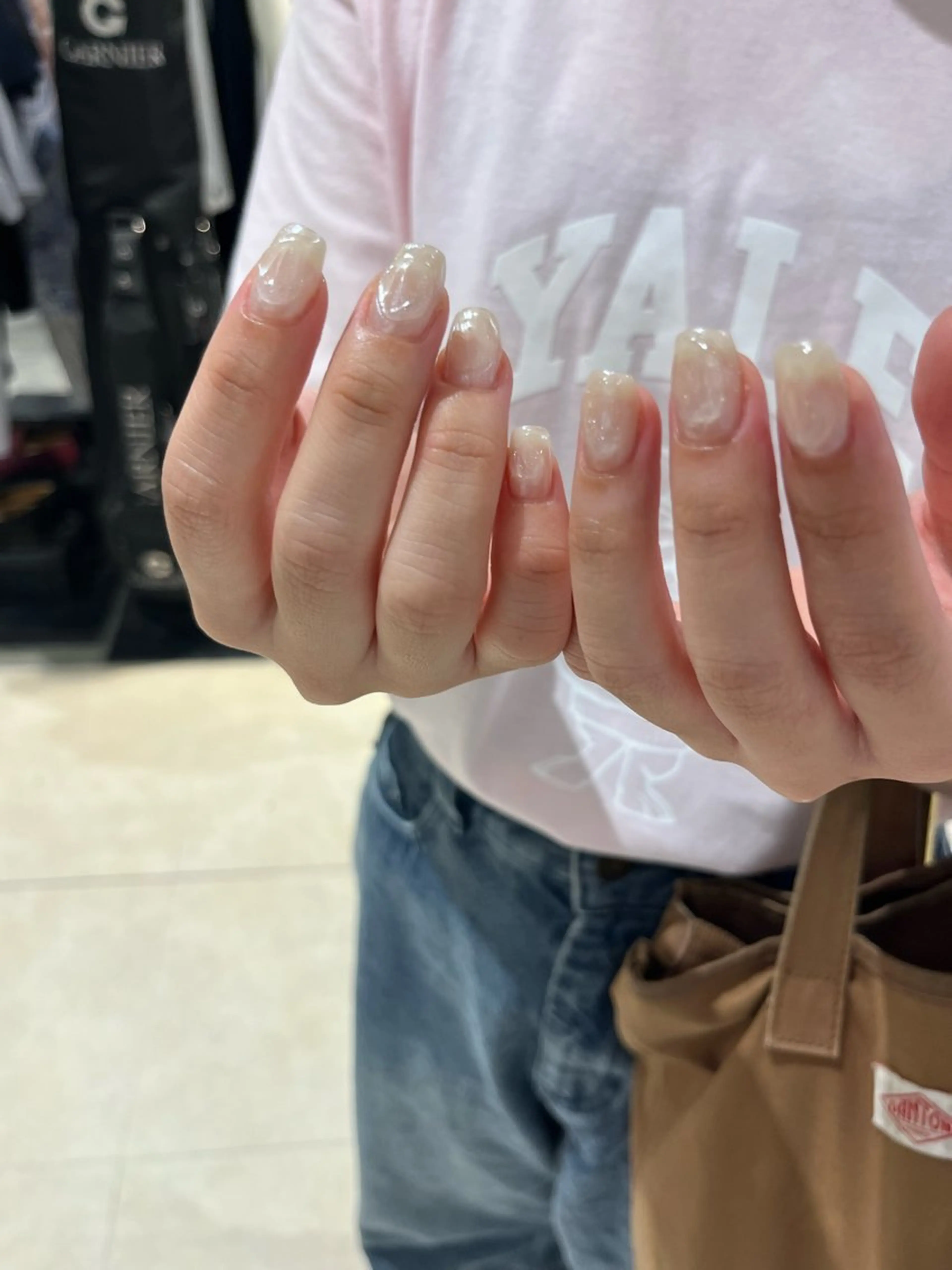 ネイル オーロラネイル ぷっくりネイル manami プルミエール錦糸町店のネイルデザイン