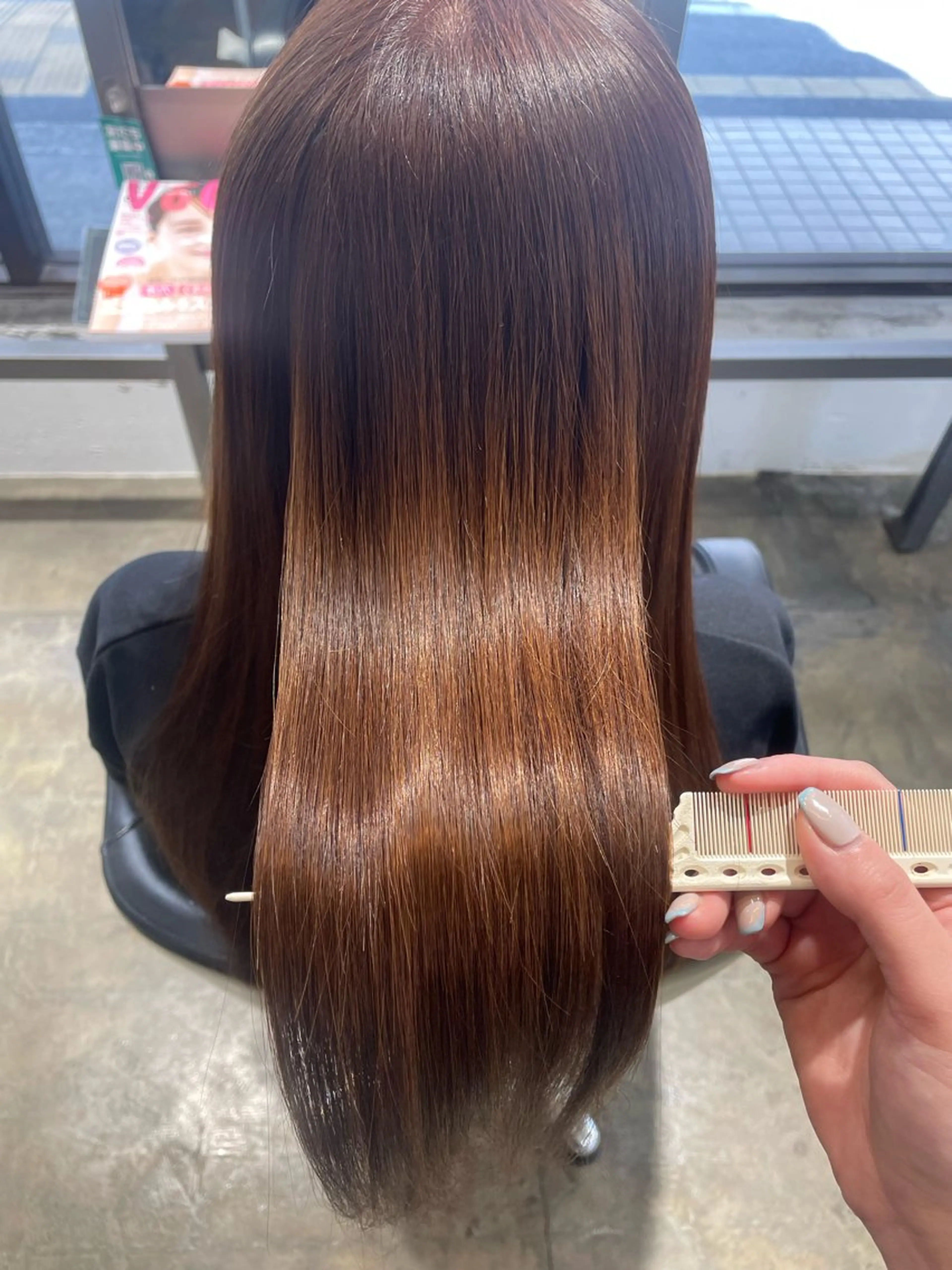 ロング ハル🫧エクステ難波 韓国ヘア髪質改善のヘアスタイル