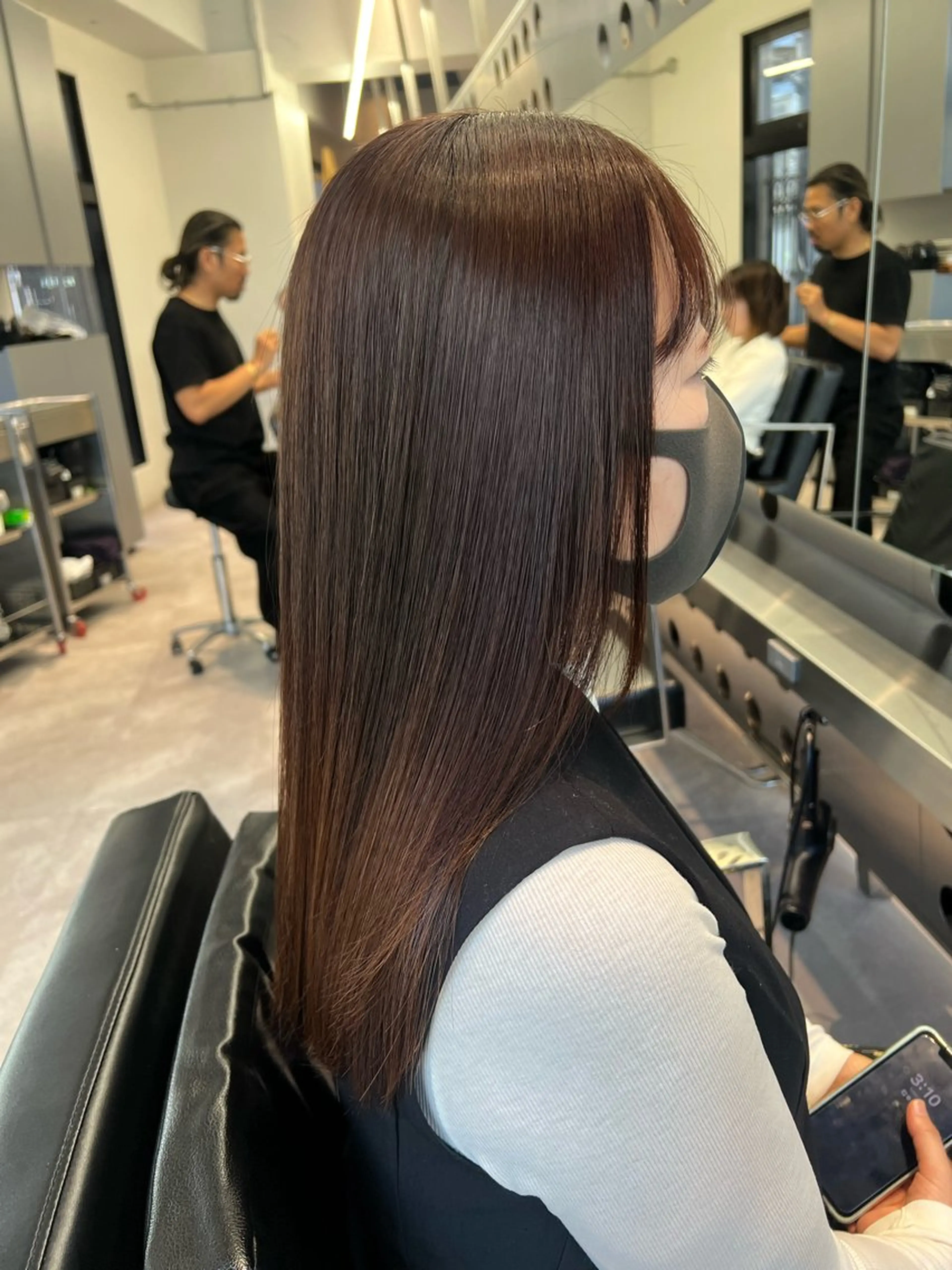 ロング パーマ ストレートパーマ 北村 岳久翔のヘアスタイル