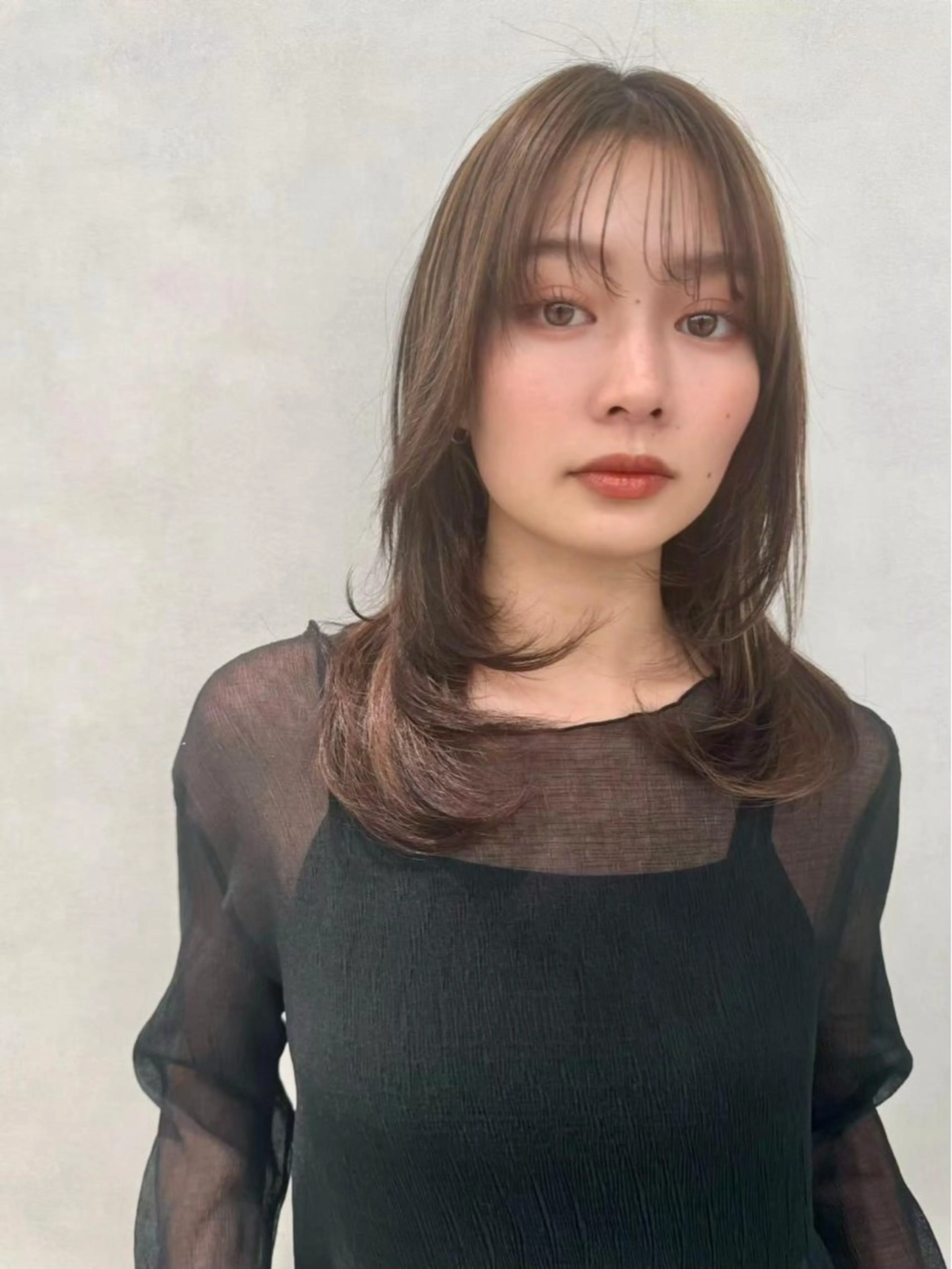 ロング カラー パーマ ヘアアレンジ カット ヘアカラー ✨韓国レイヤー/ 髪質改善✨　冨永剛のヘアスタイル