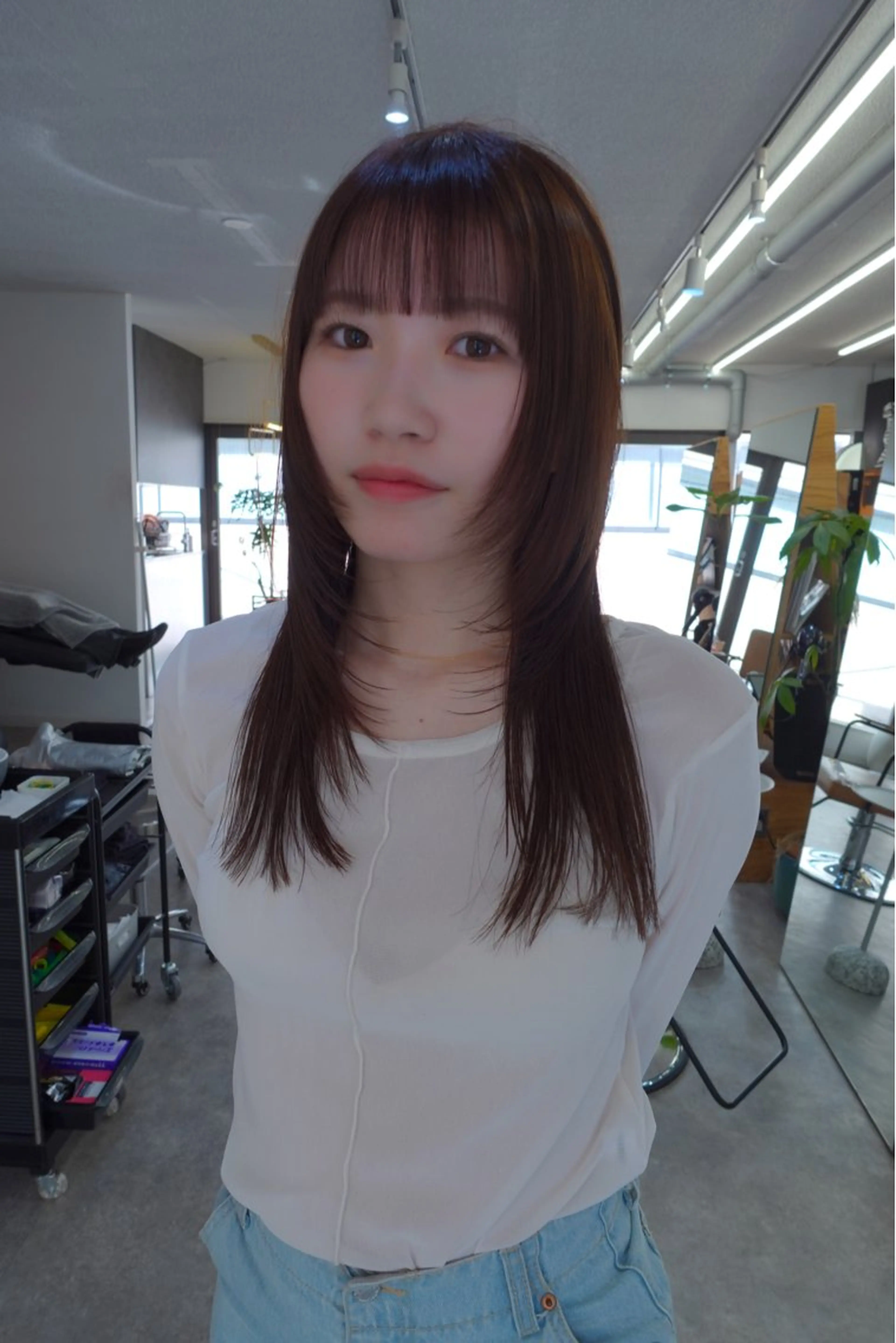 セミロング カラー カット ヘアカラー トリートメント sakura🌸 レイヤー/nelkeのヘアスタイル