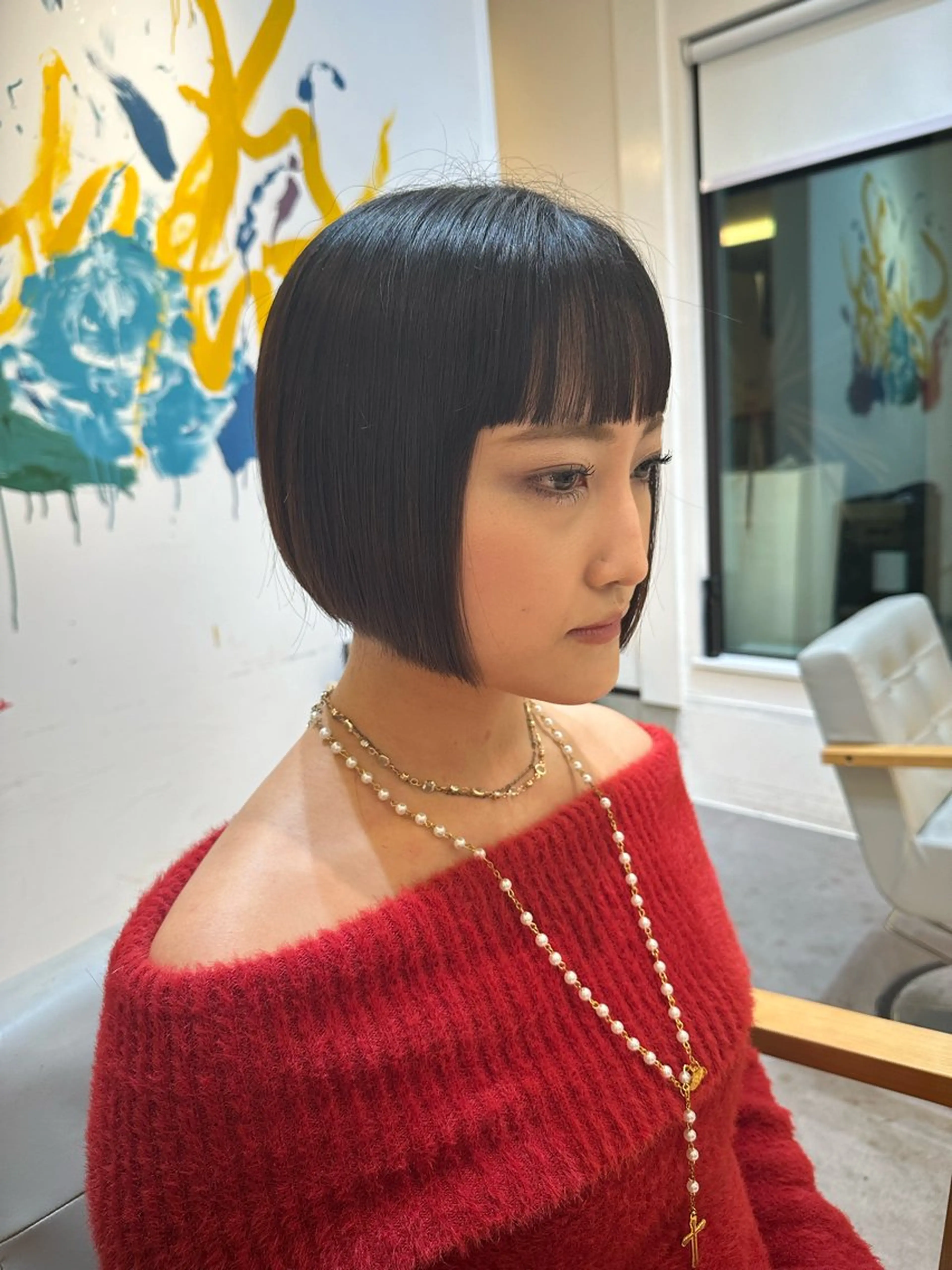 ミディアム ボブ un.所属・un. aiのヘアスタイル
