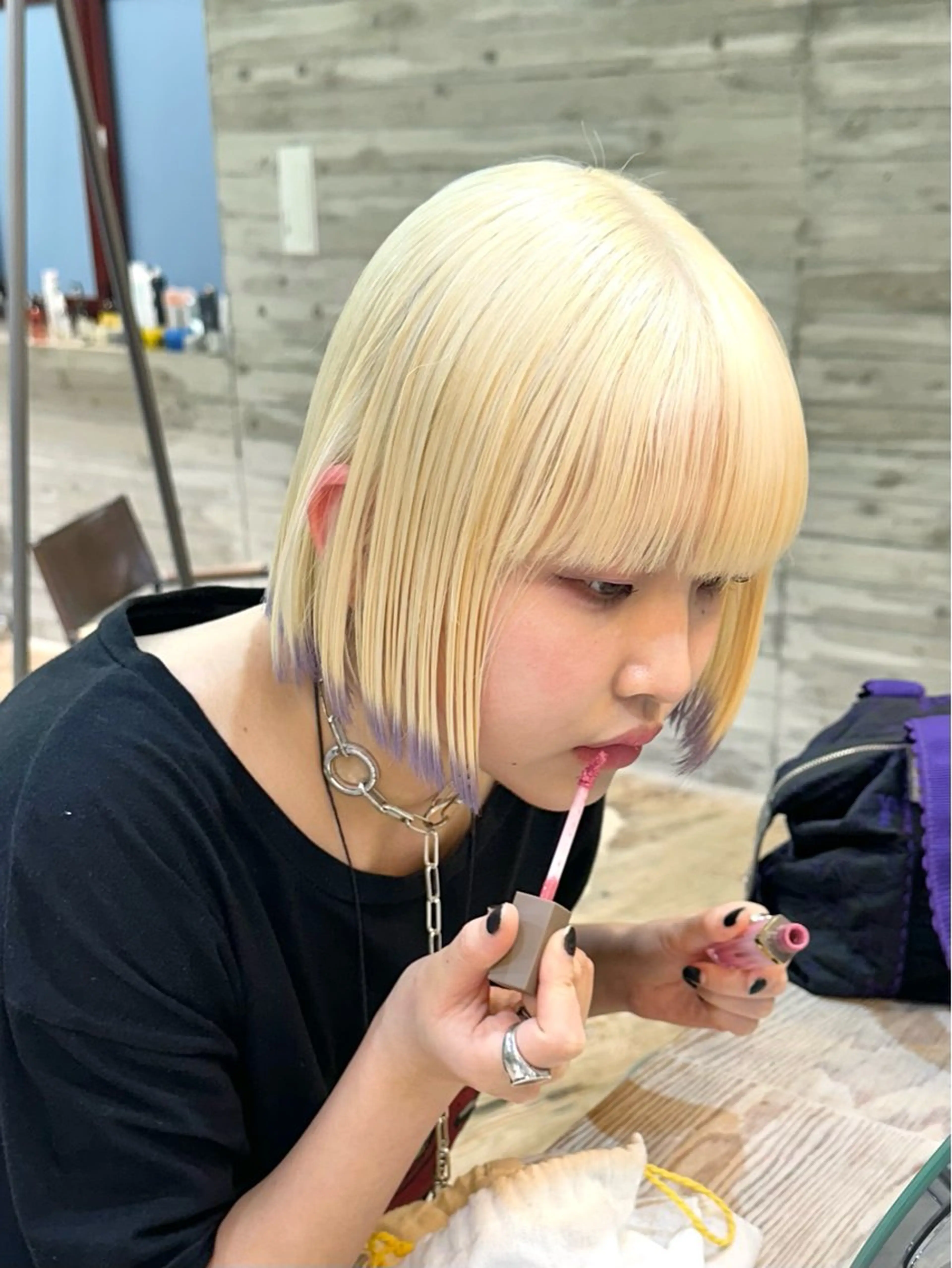ショート カット ヘアカラー トリートメント ササキ カズマのヘアスタイル