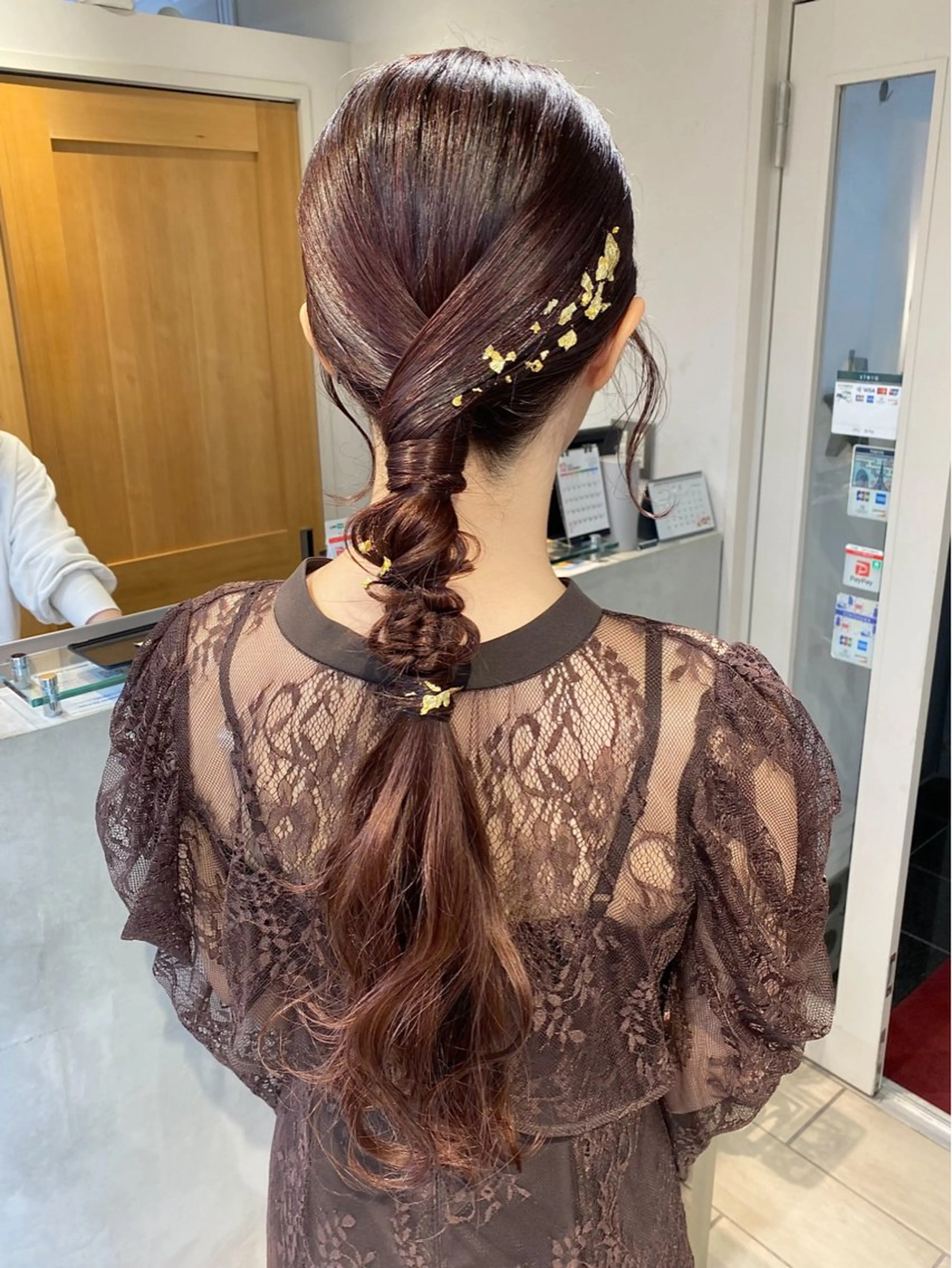 【✨結婚式やイベントなどに✨】お呼ばれゆるふわヘアセット🐾🌱の写真