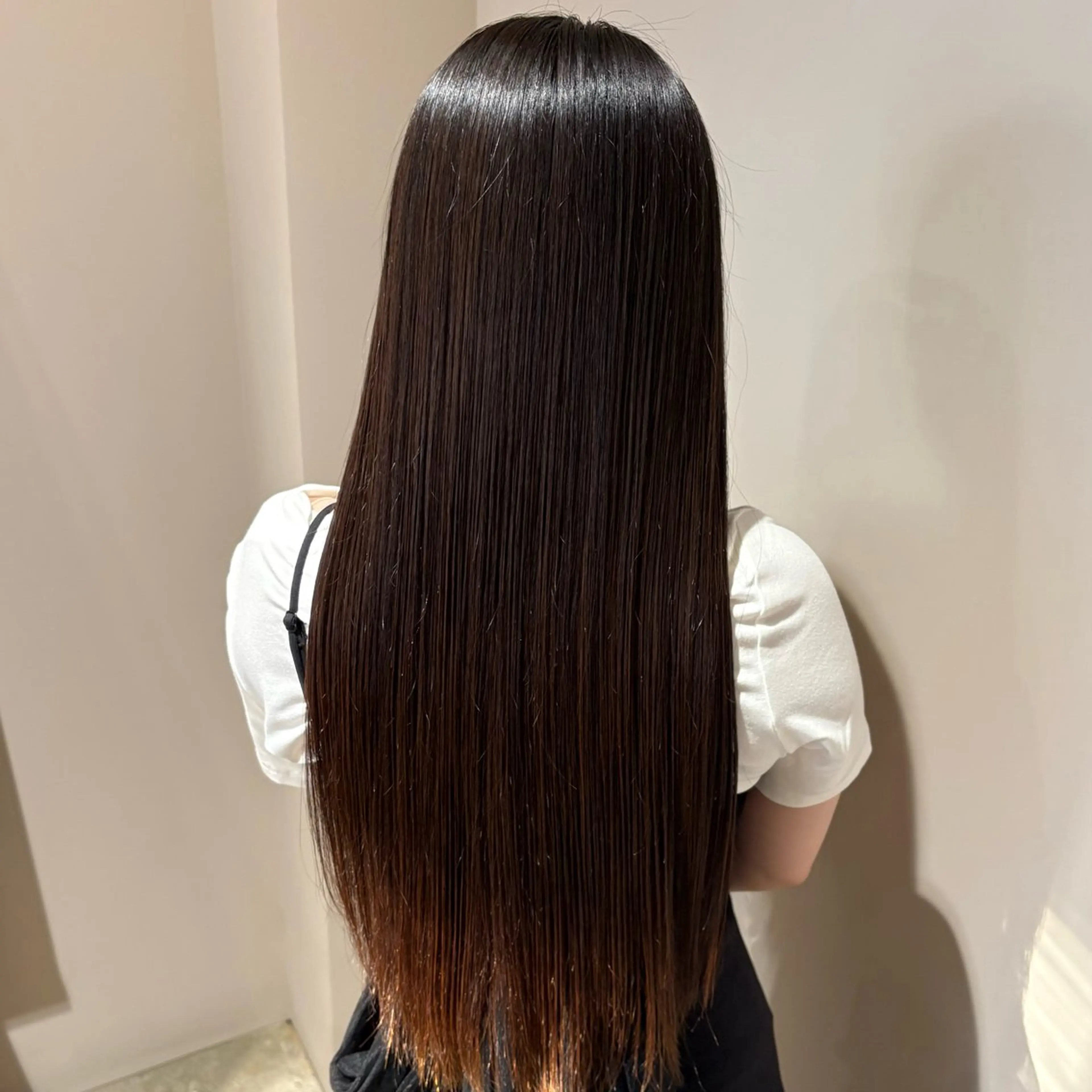 ロング 縮毛矯正 hair make ONE006所属・SAoRi 縮毛矯正/カラーのヘアスタイル
