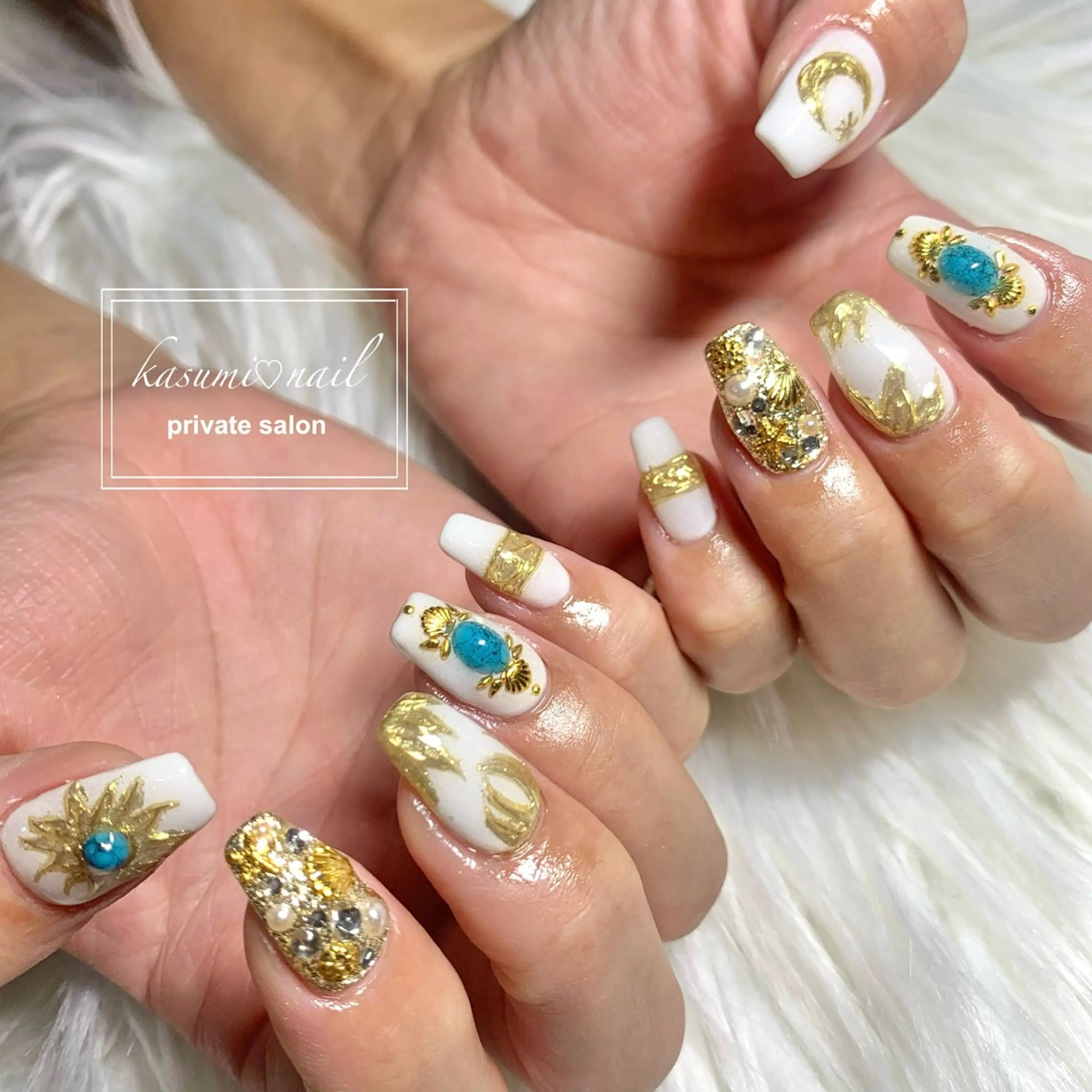 ネイル 大理石ネイル(マーブル) ニュアンスネイル KASUMI♡ Nailのネイルデザイン