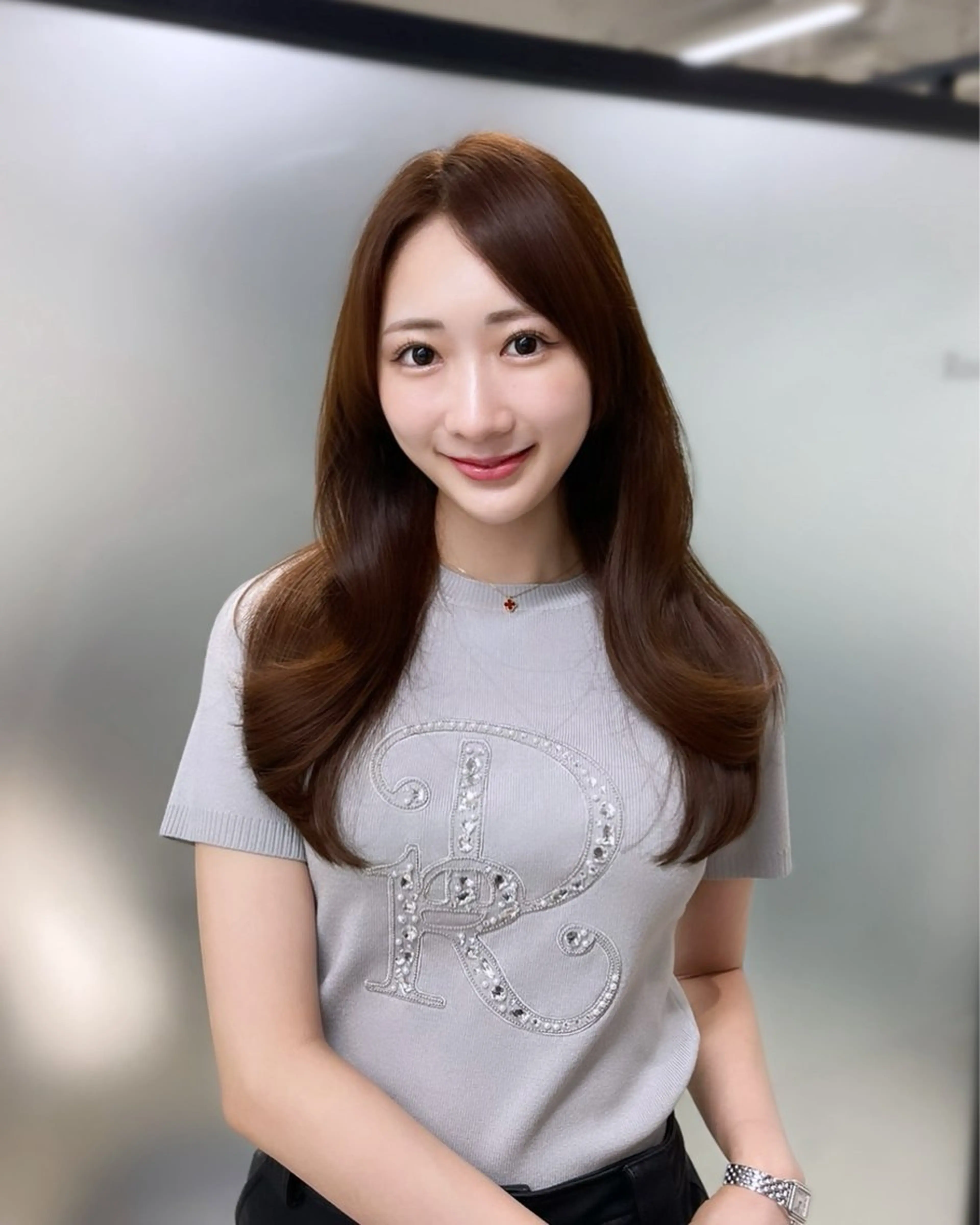ロング 韓国風ヘア レイヤーカット カット トリートメント 韓国レイヤーカット 髪質改善▫️水野有真のヘアスタイル