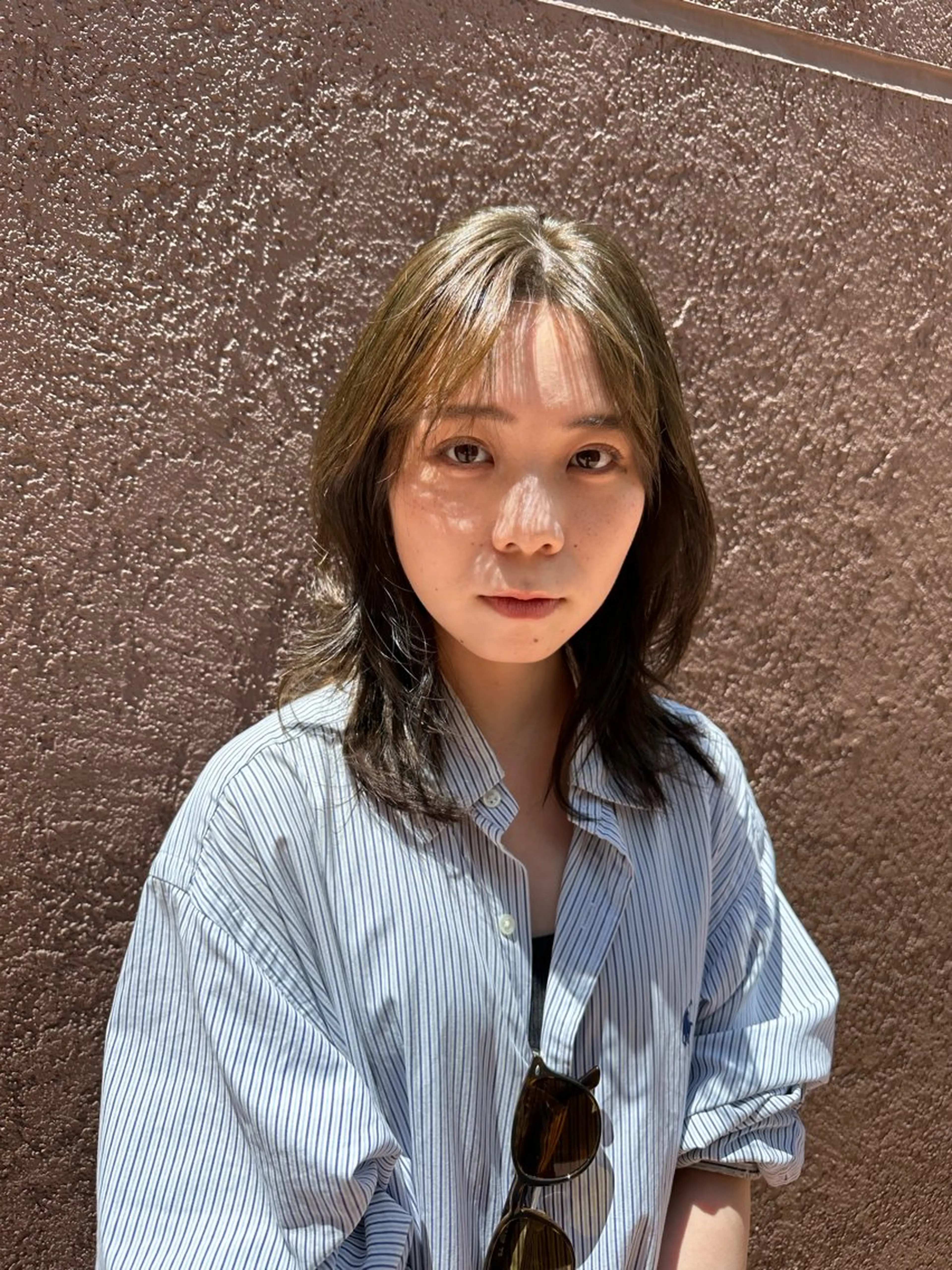 ミディアム カラー 似合わせカット /パーマ岡本淳平のヘアスタイル