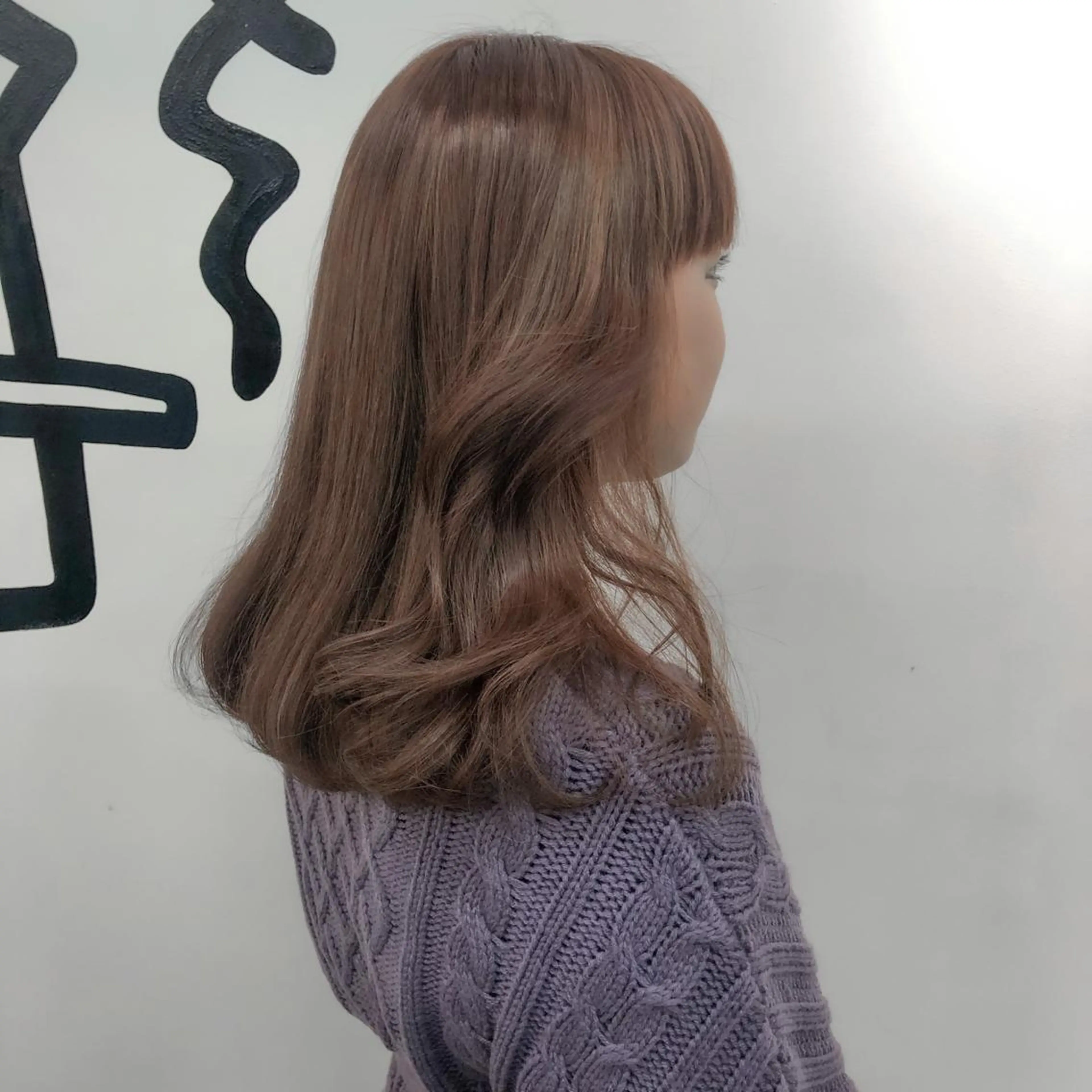 セミロング カラー 💗💗韓国レイヤー yu-ki💗💗のヘアスタイル