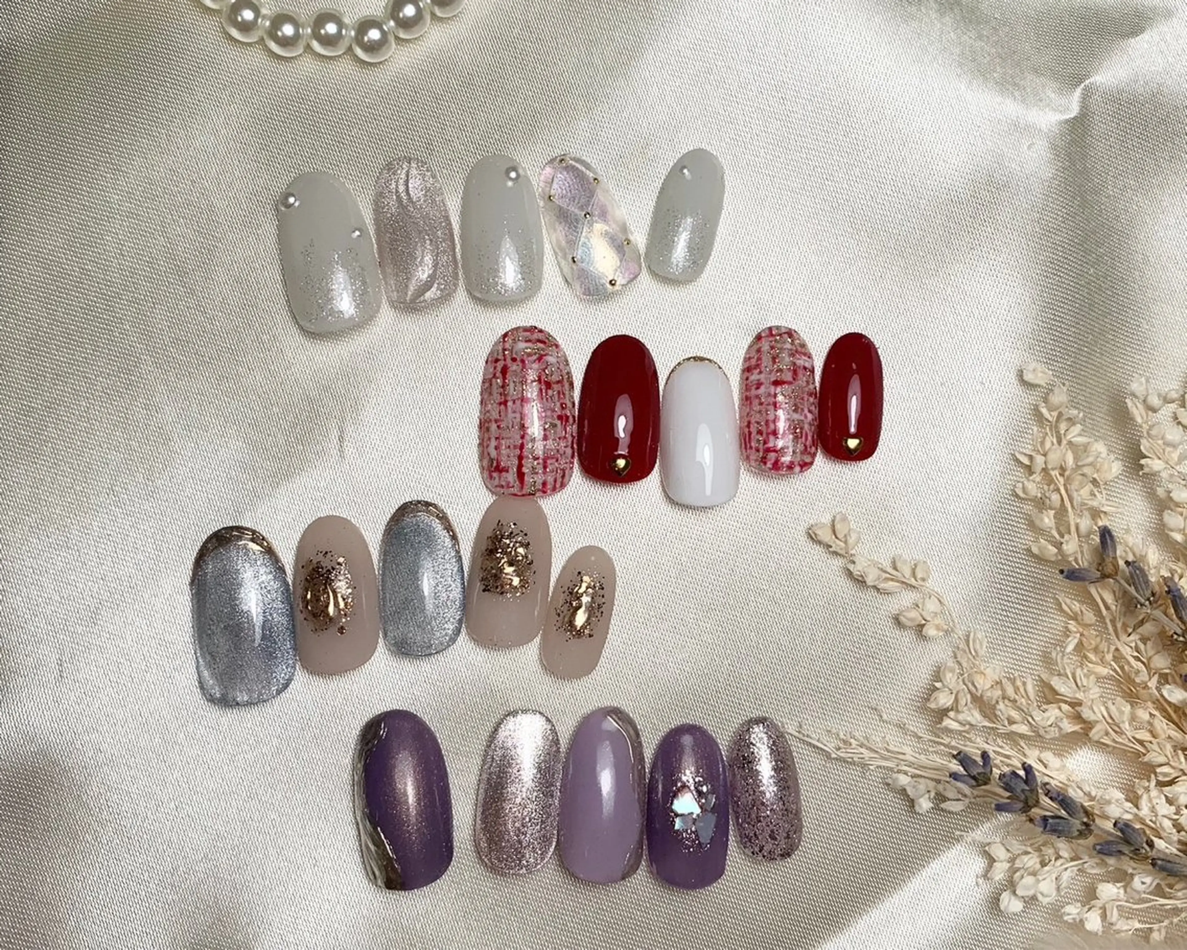 ネイル ハンドネイル ネイルPetit Ribbonのネイルデザイン