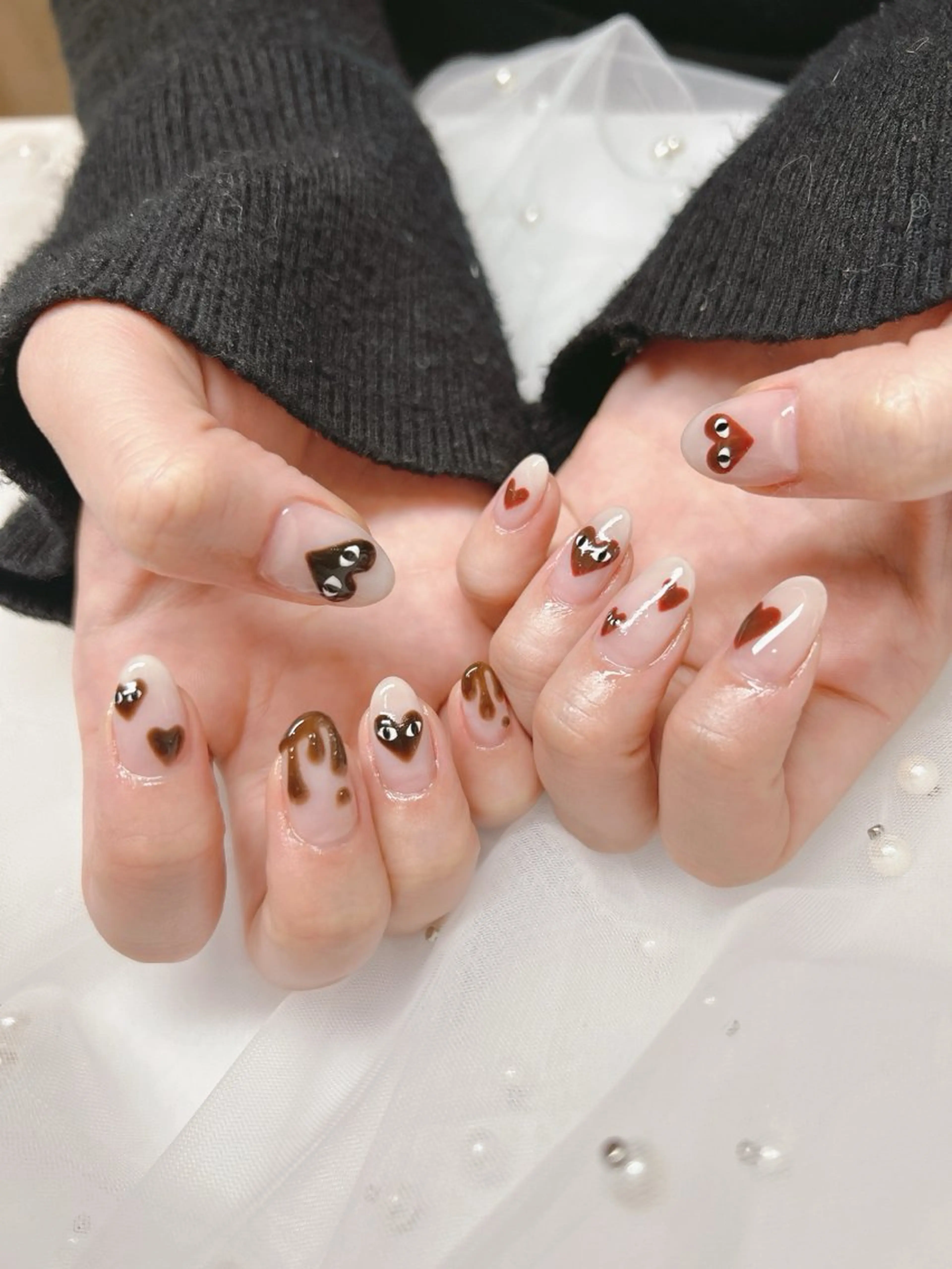 ネイル ハンドネイル junna のぞいてねのネイルデザイン