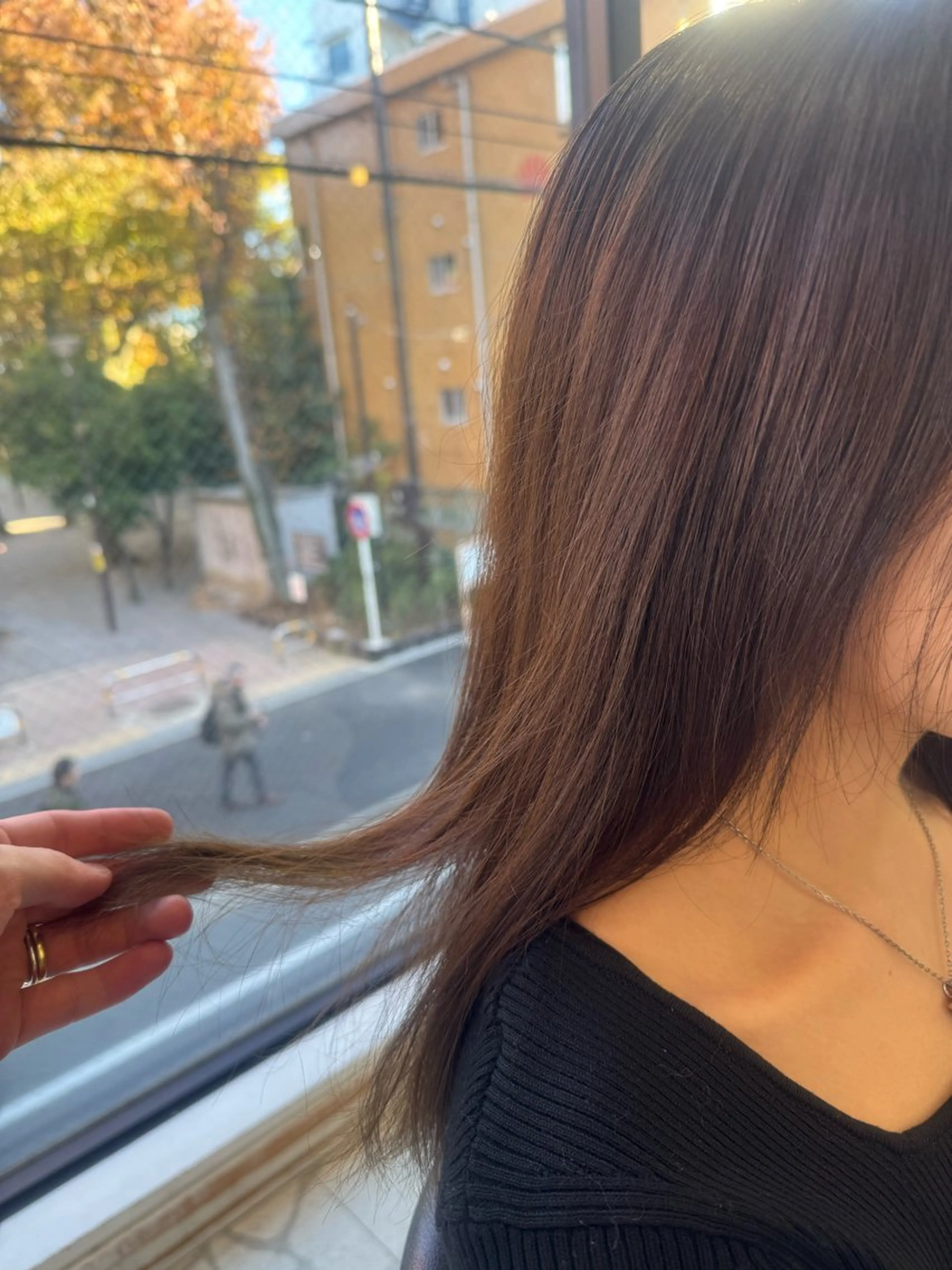 ミディアム カラー ブラウンカラー ヘアカラー NEO PHILIA 沼袋所属・持永 日耀のヘアスタイル