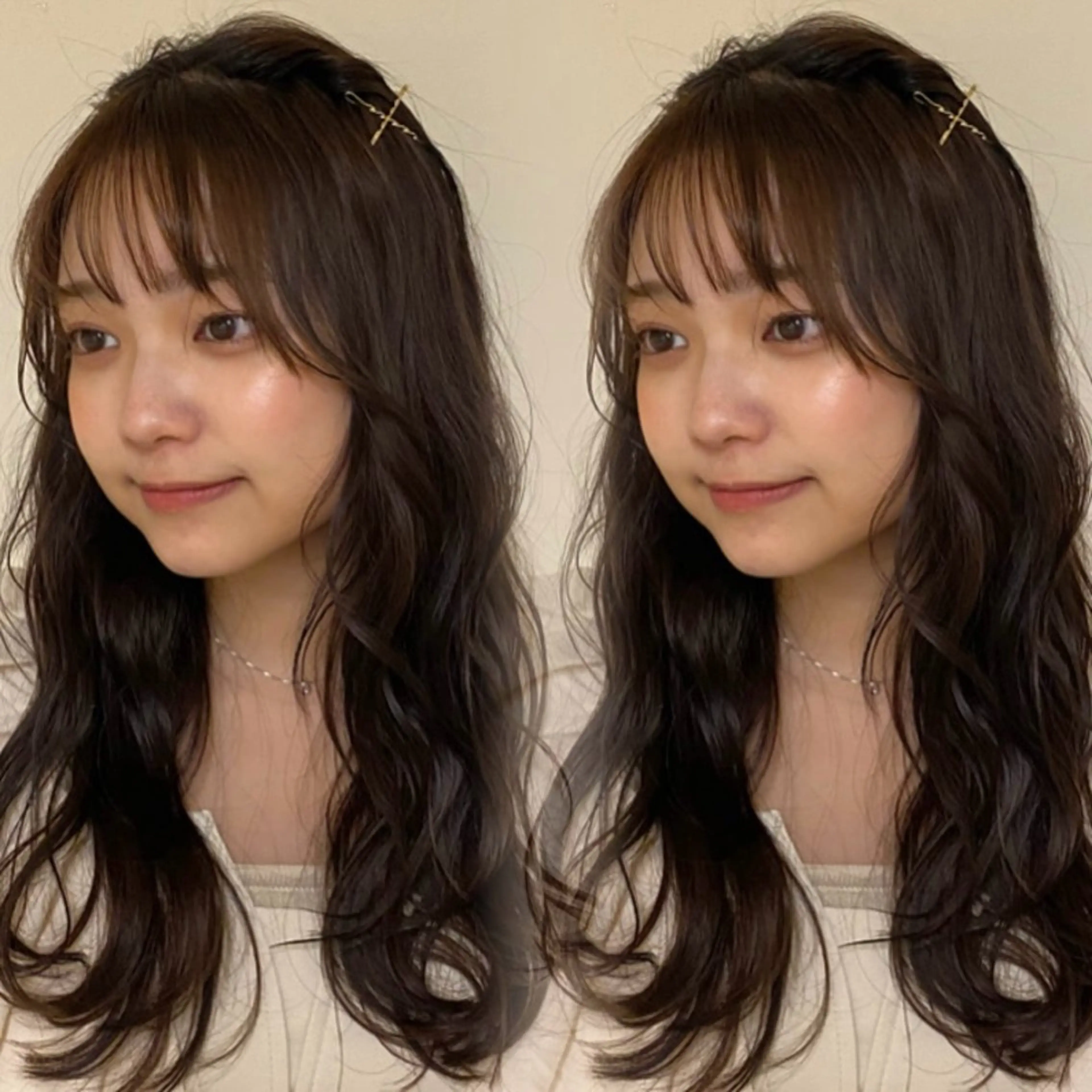 ロング カラー カット ヘアカラー トリートメント 透明感カラー/ 小顔カット/ミヅキのヘアスタイル