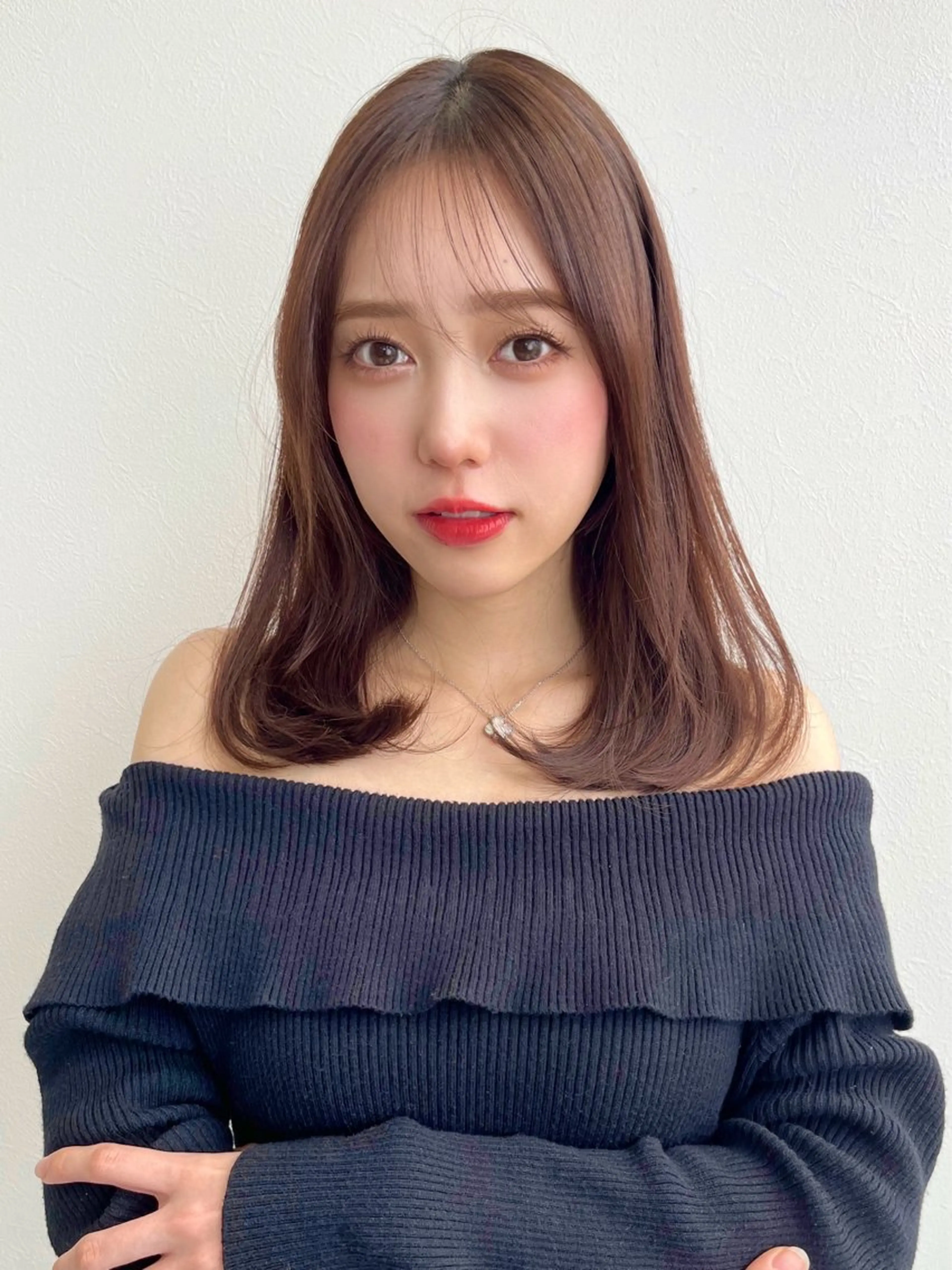 セミロング カラー ベージュ/グレージュ 恵比寿/丸山陽平のヘアスタイル