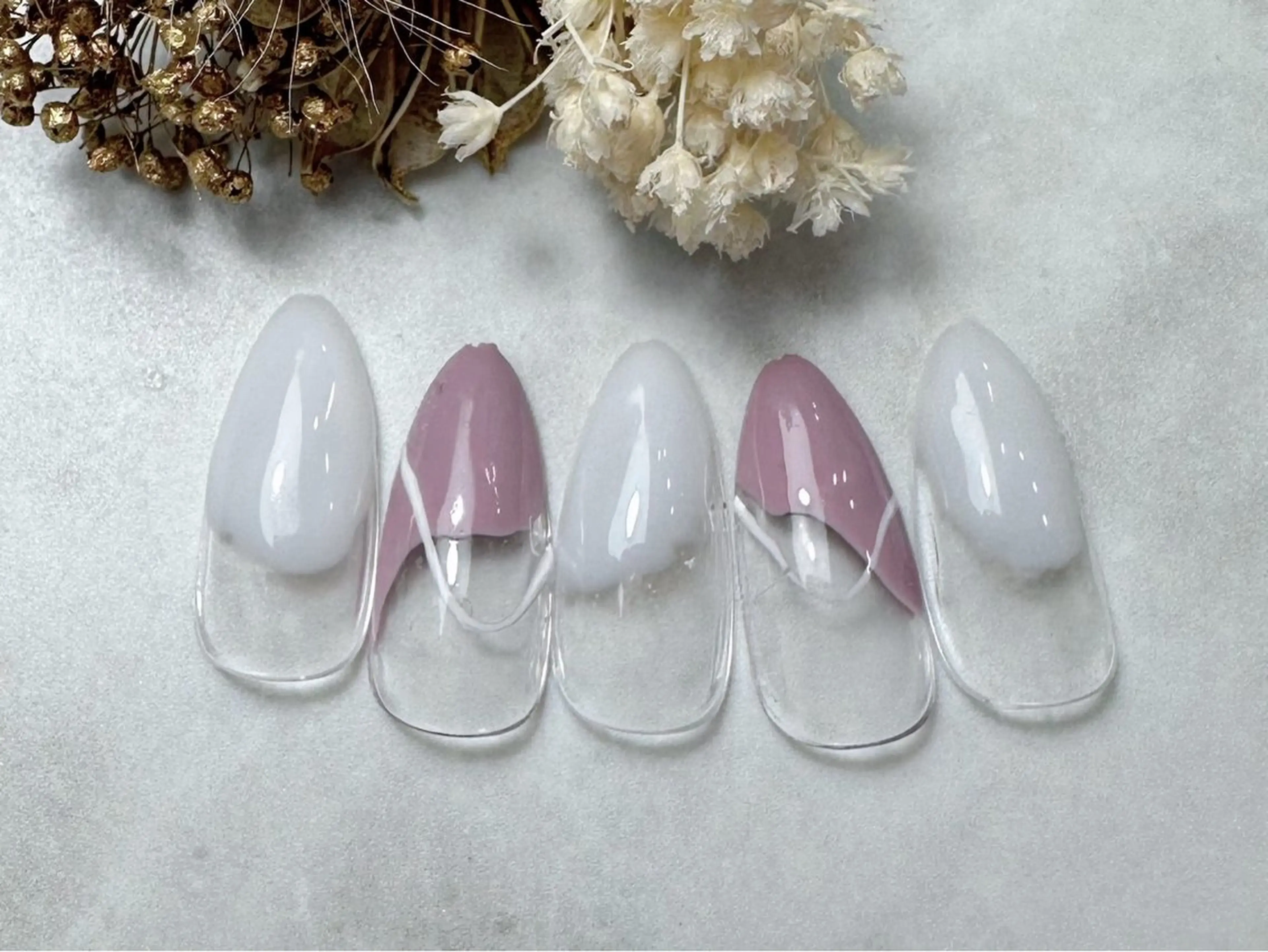 ネイル オフィスネイル シンプルネイル 【パラジェル・フィルイン】Nailsalon　Merci東中野所属・Merci shigaのネイルデザイン