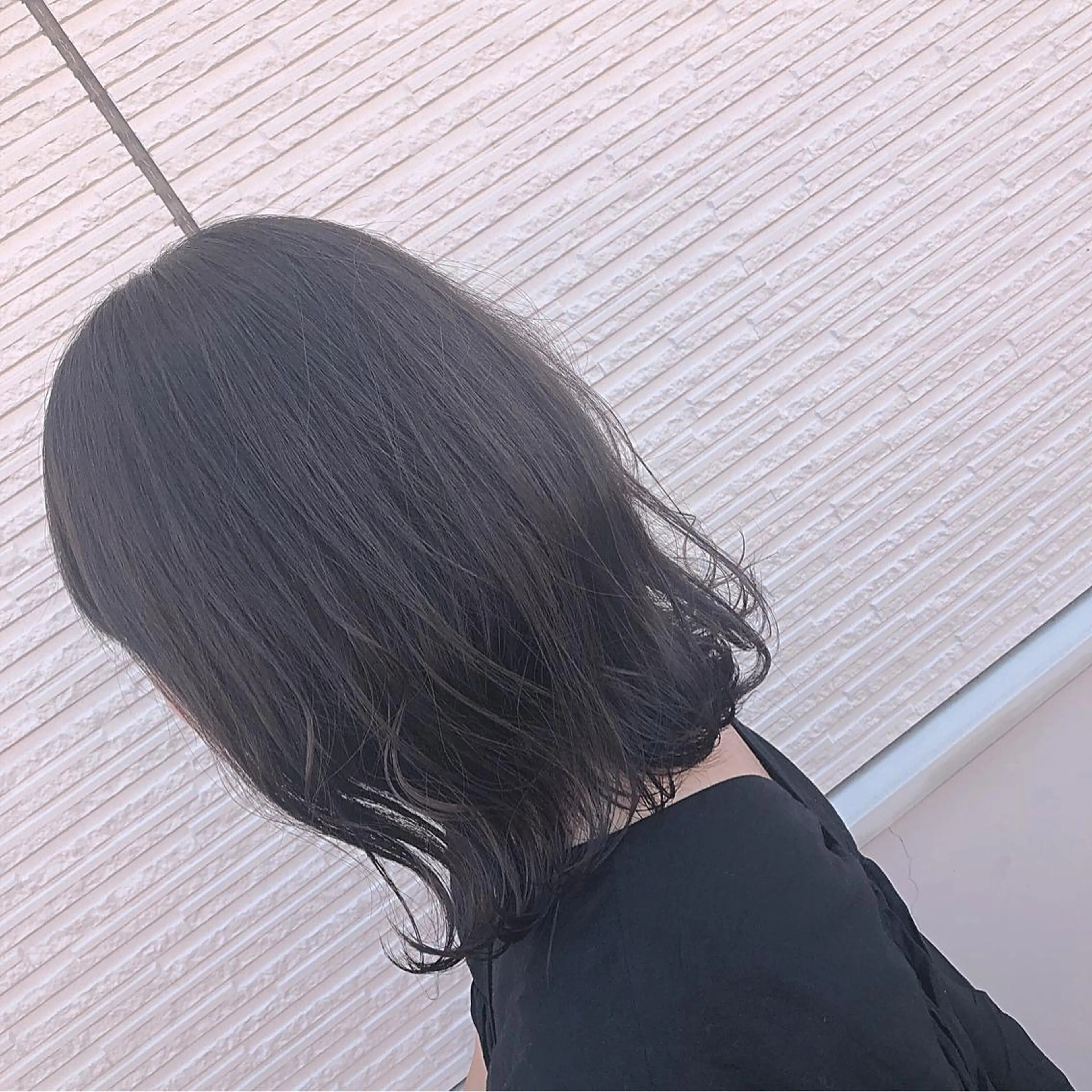 ミディアム カラー ダークグレー ダークグレージュ グレージュ 名畑 裕貴のヘアスタイル