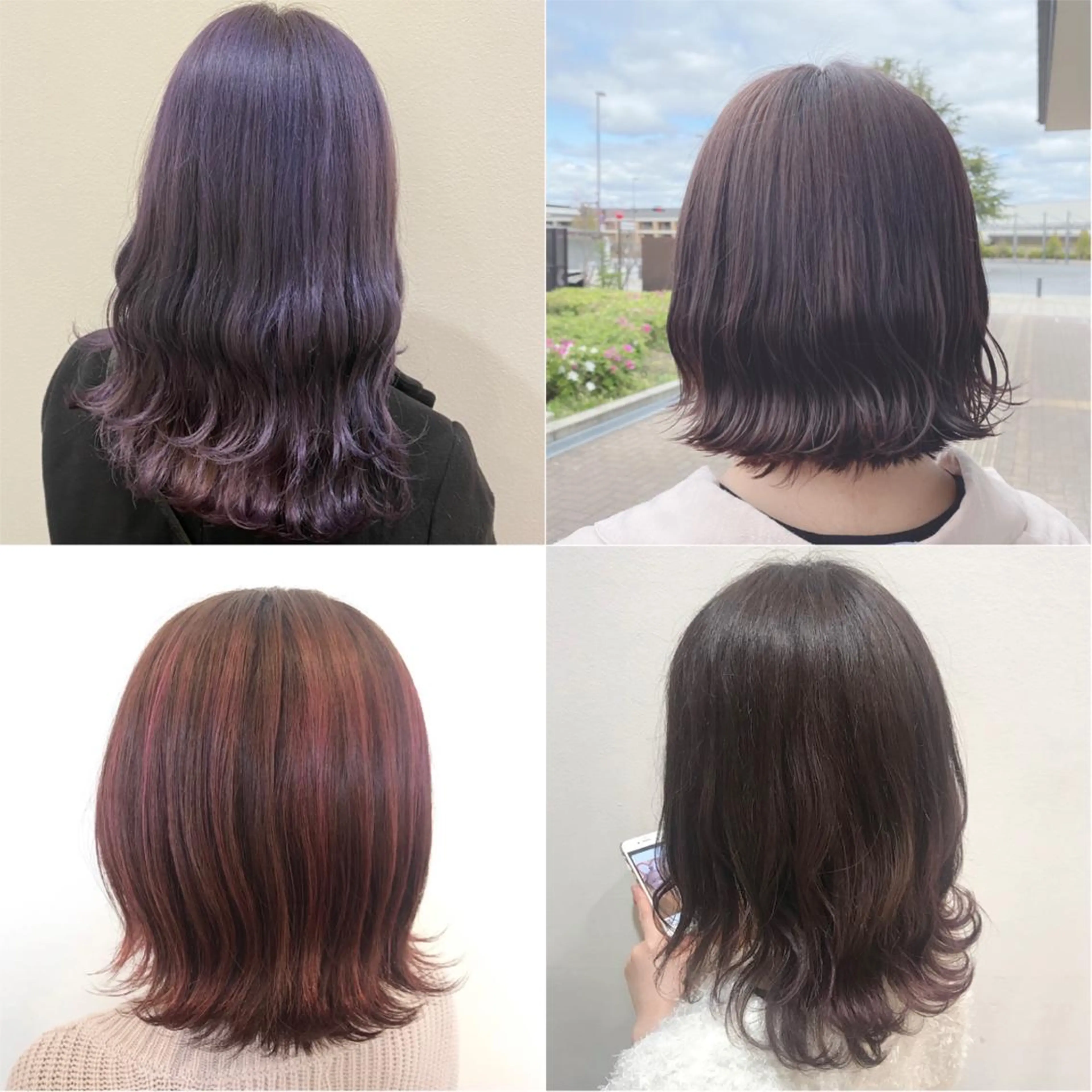 ミディアム カラー カット ヘアカラー 阿部 響香のヘアスタイル