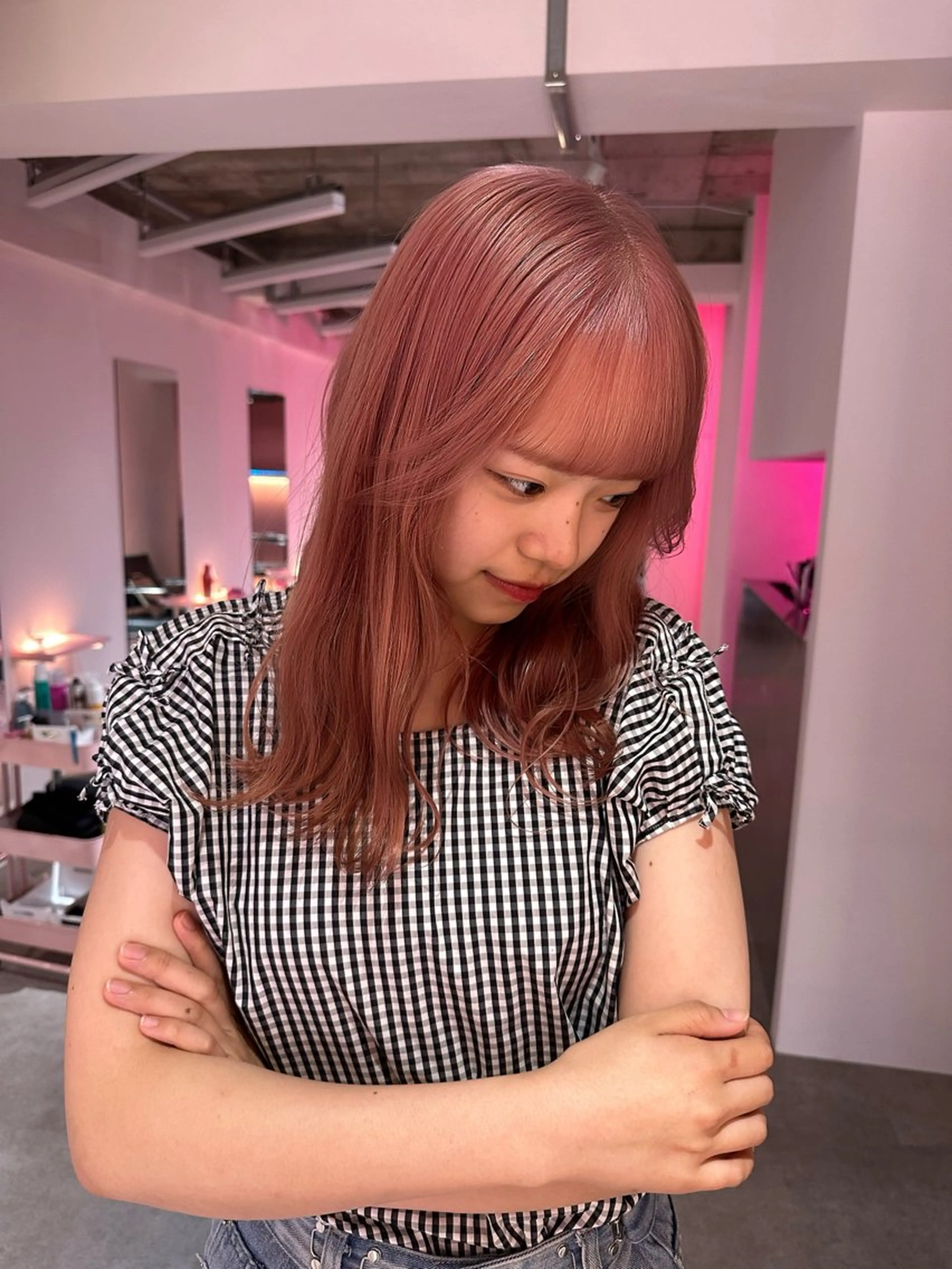 カラー ベージュカラー ブラウンカラー ピンクカラー ピンクベージュ mahiro 名古屋/栄/ブリーチのヘアスタイル