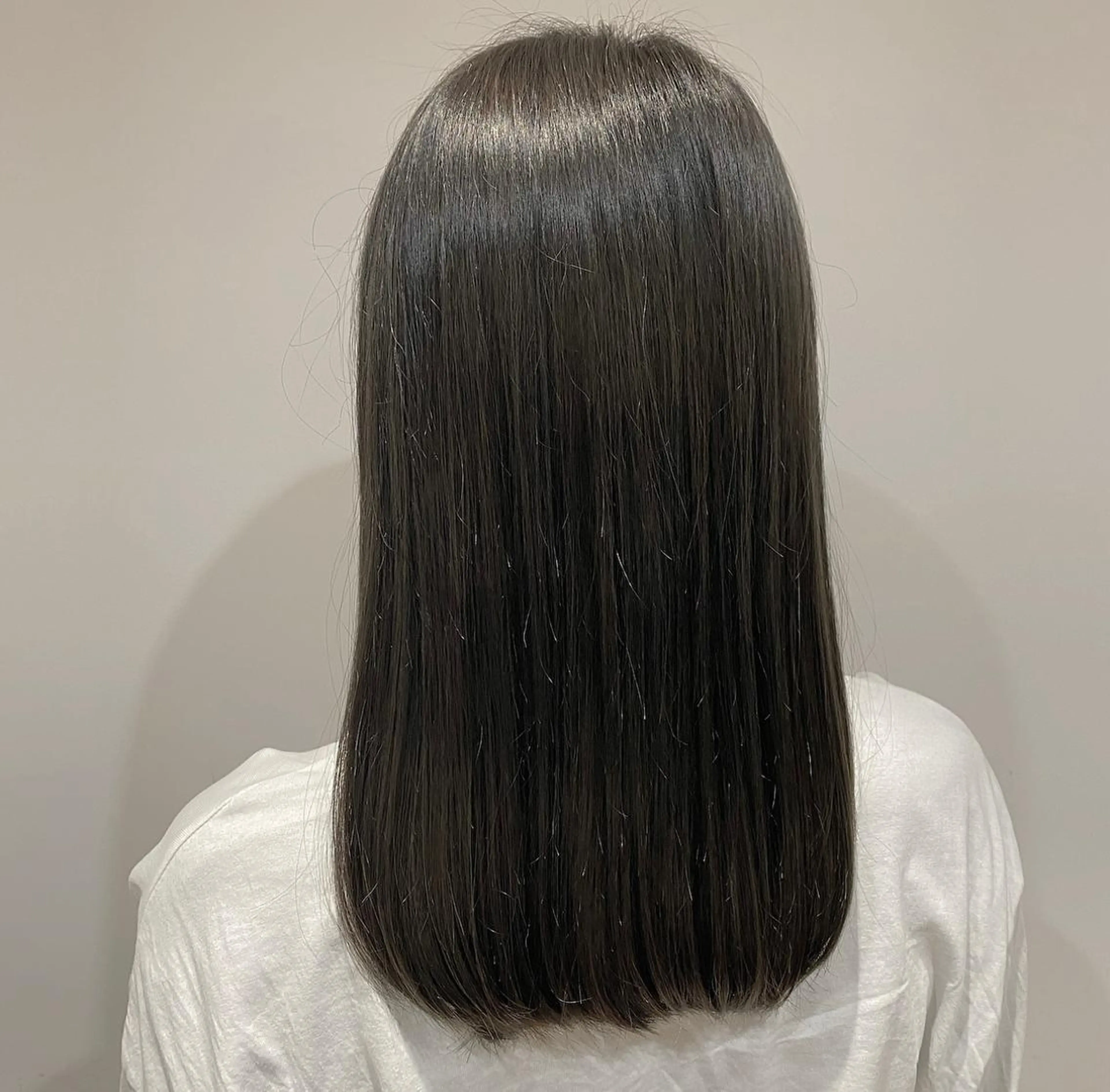 ロング 縮毛矯正 たなか もえなのヘアスタイル