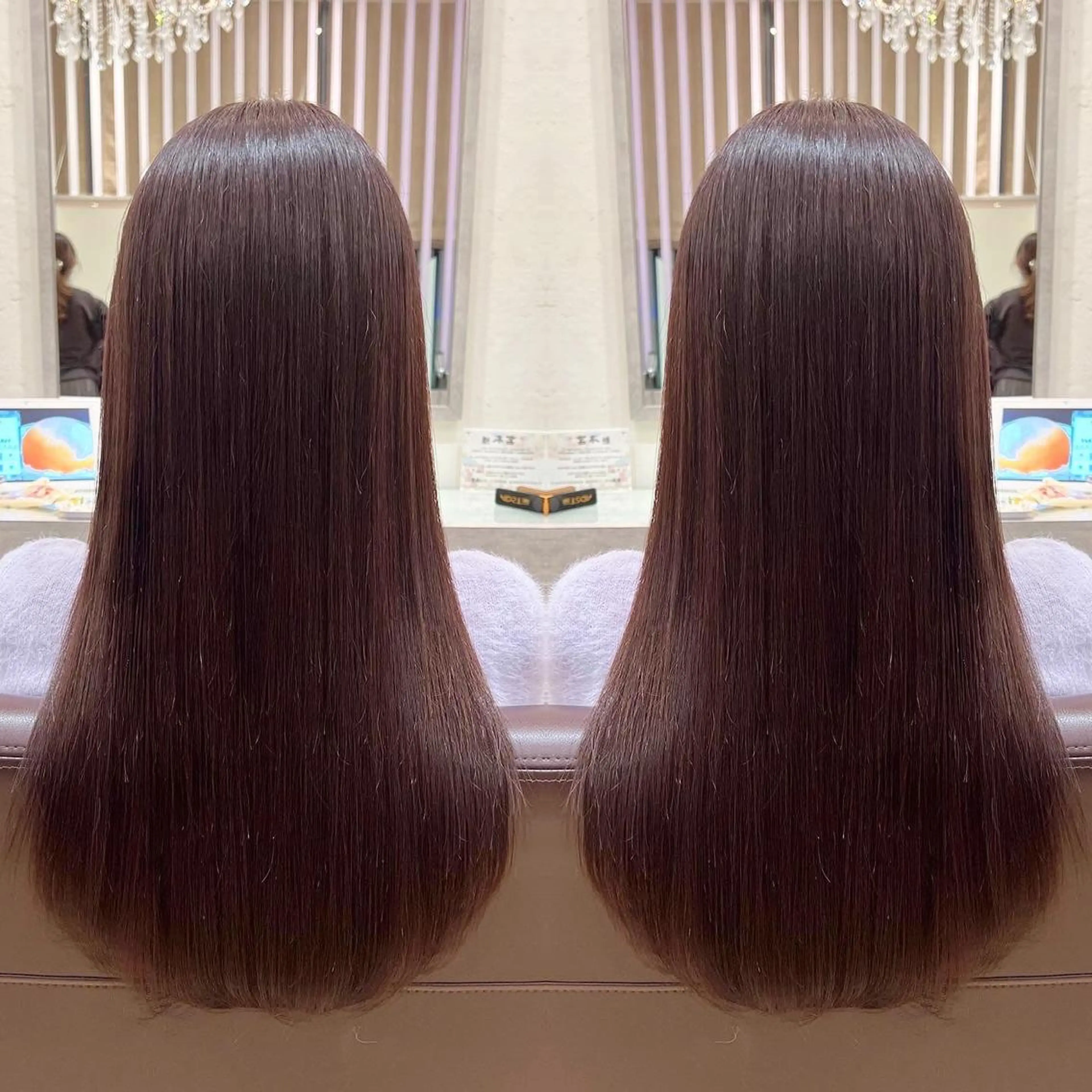 ロング カラー ピンクカラー ヘアカラー トリートメント 🫧髪質改善×艶髪 🫧根本泰成🫧のヘアスタイル