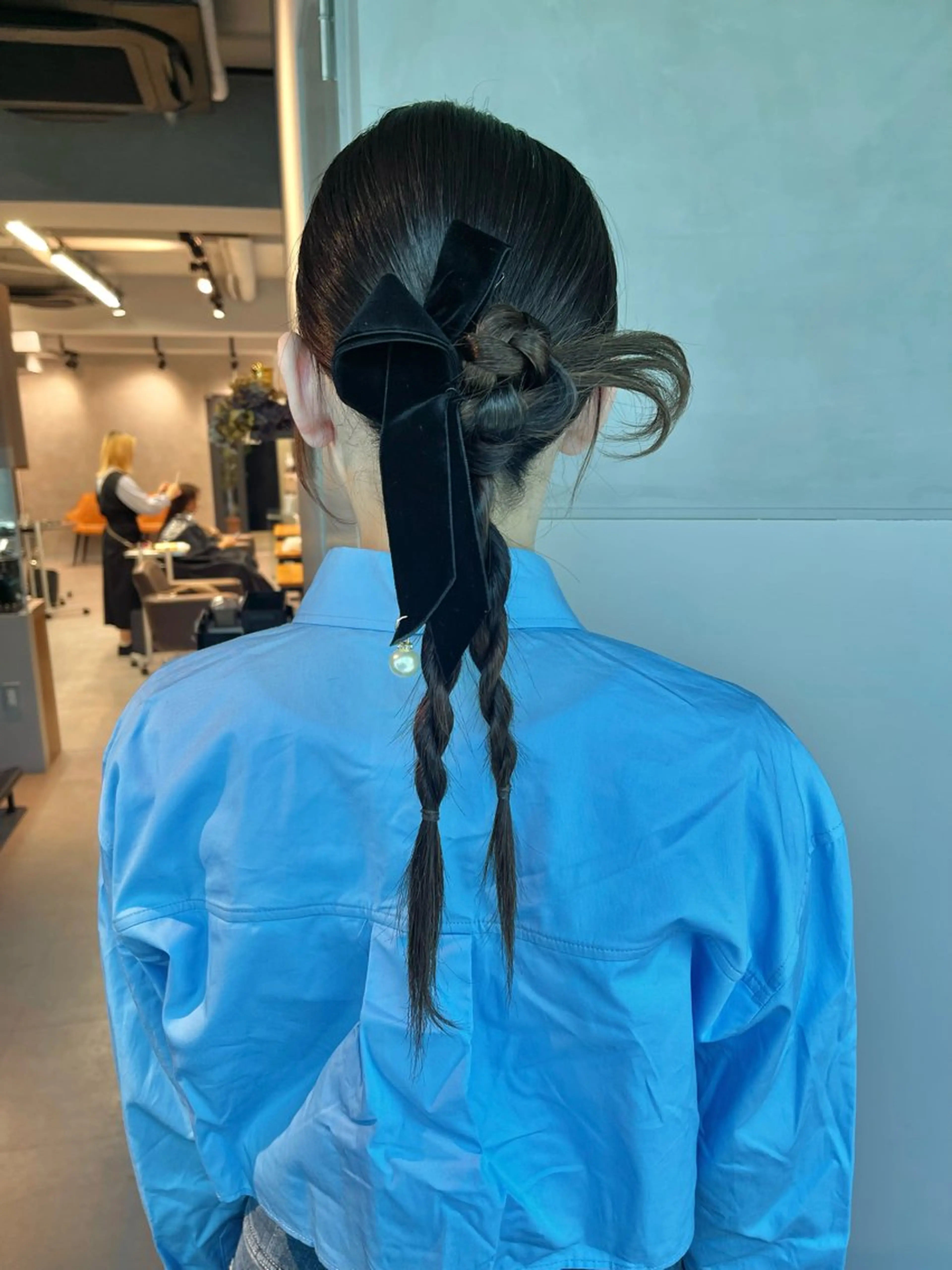 ミディアム ヘアアレンジ 結婚式・ブライダル 卒業式のヘアスタイル 韓国風ヘア ヘアセット charm《銀座》 ヘアセット/縮毛矯正のヘアスタイル