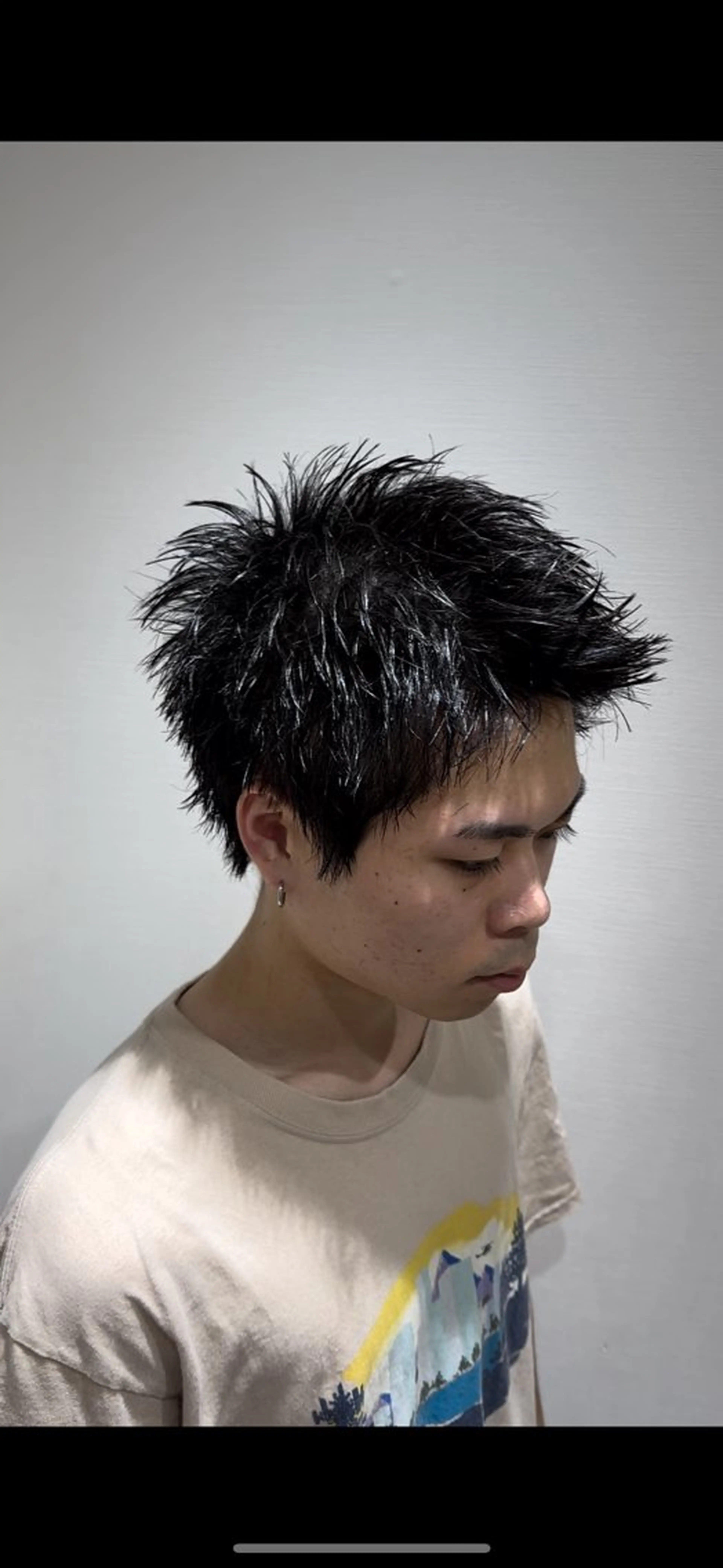 ショート メンズ スパイキーショート 刈り上げ ショートヘア カット メンズ専門美容師／ メンズパーマ／森口のヘアスタイル