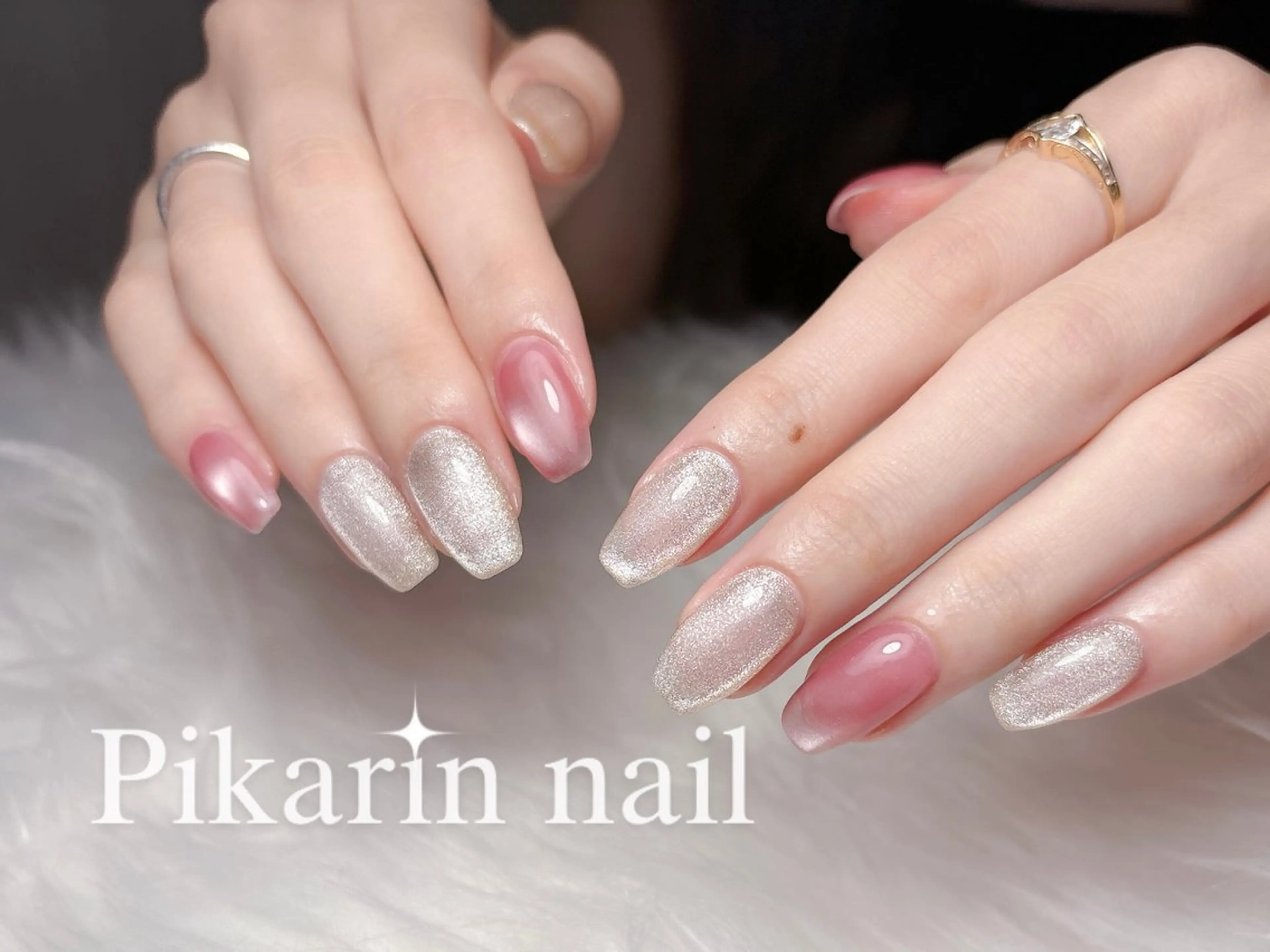ネイル マグネットネイル シンプルネイル フットネイル 🌟Pikarin Nail🌟のネイルデザイン
