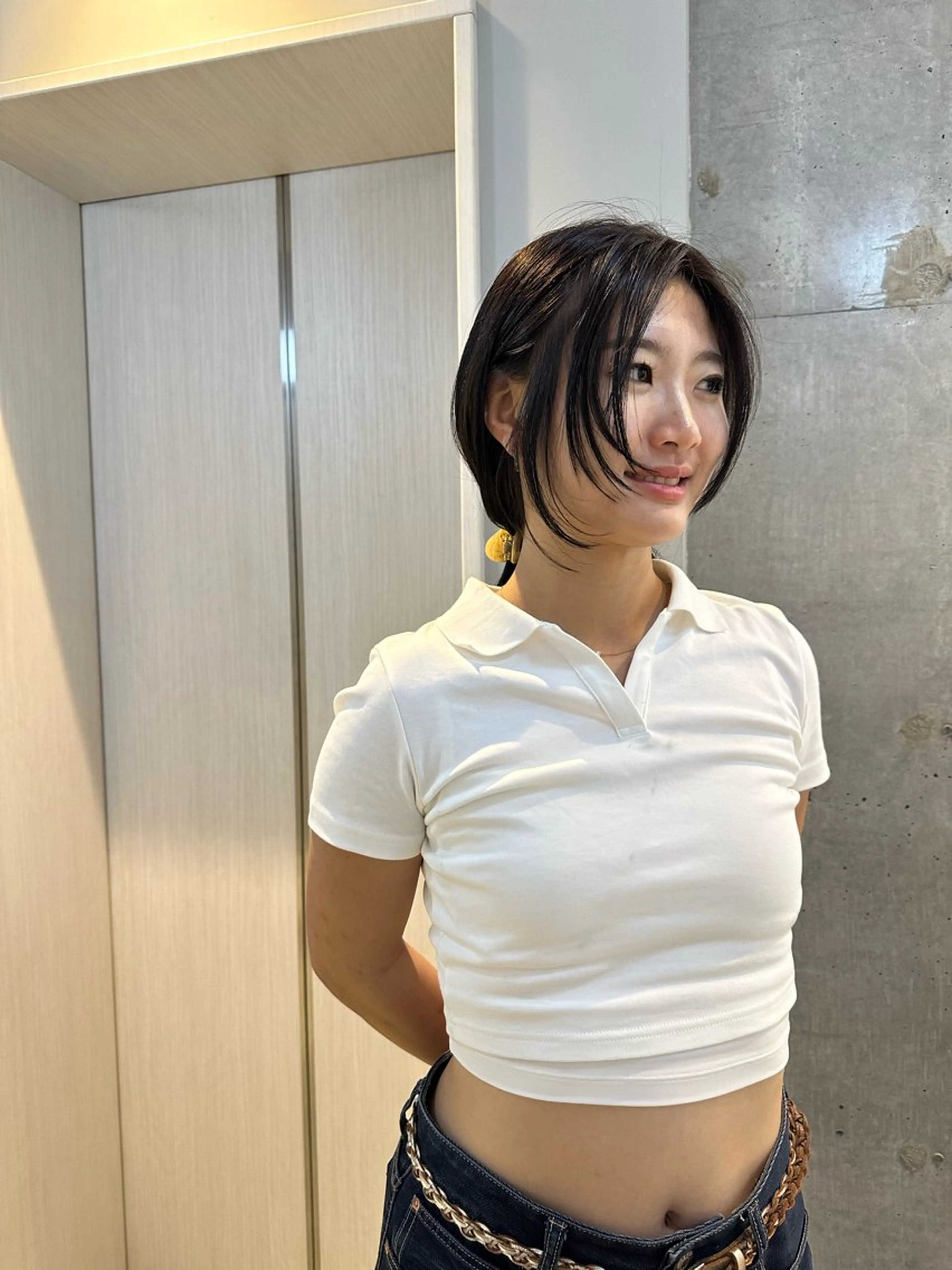 ロング レイヤーカット カット さとう あやかのヘアスタイル