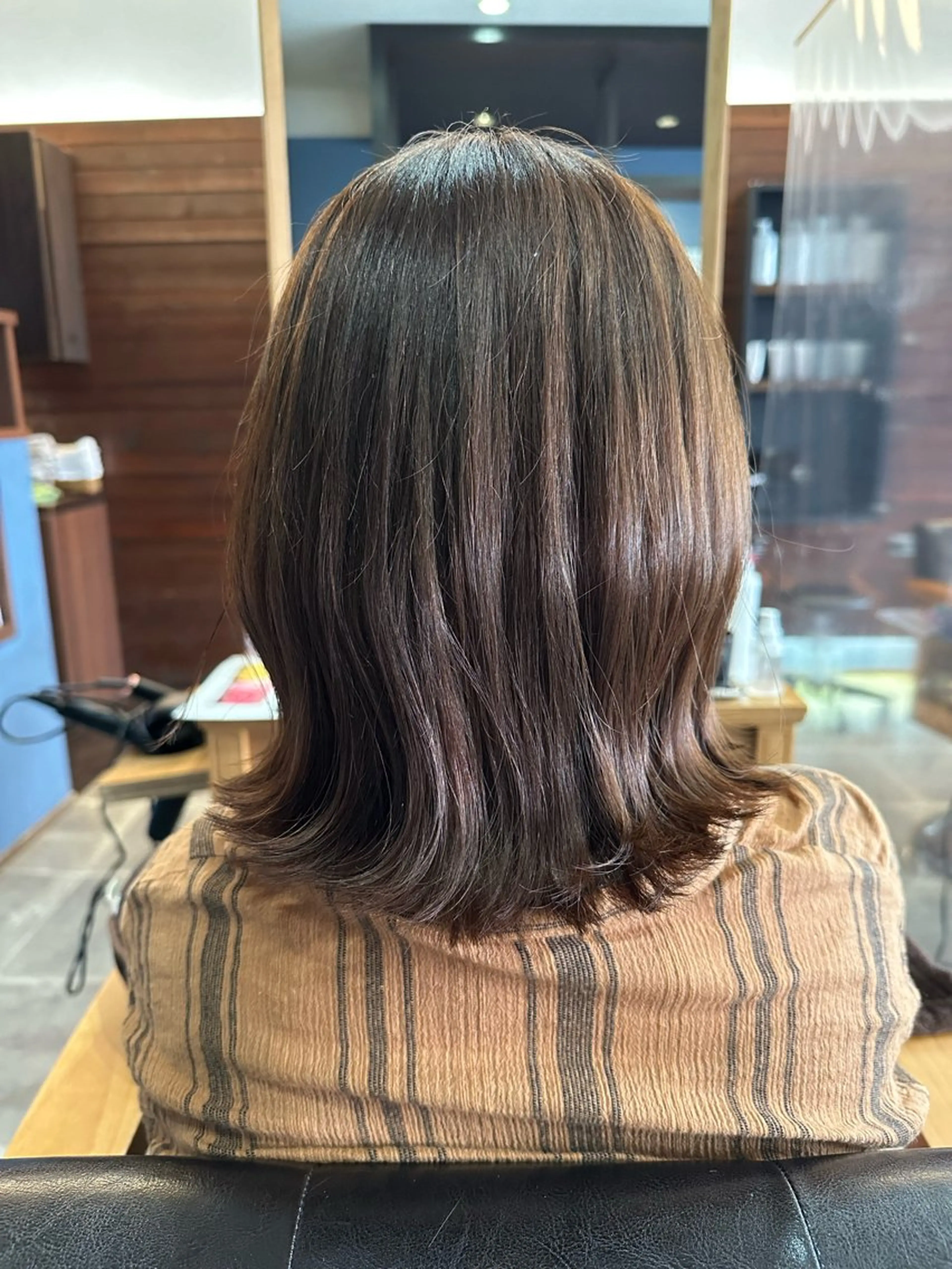 ミディアム カット ヘアカラー トリートメント 🎀Kubu大橋 夏夢🎀のヘアスタイル