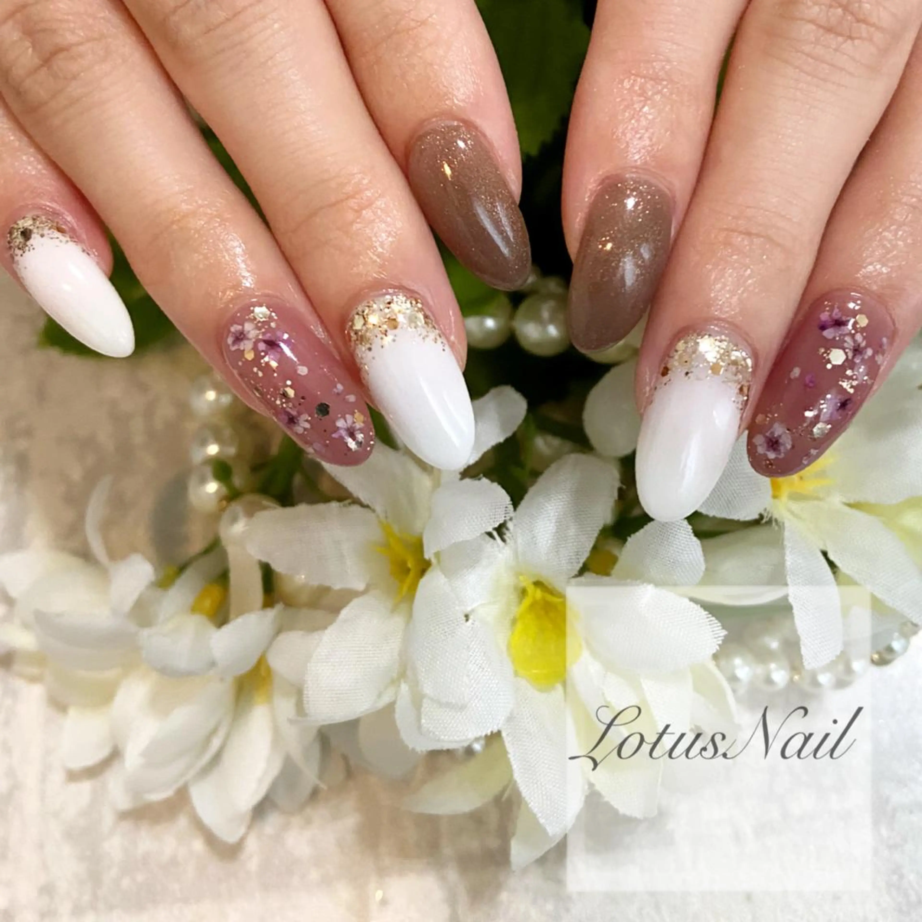 ネイル ハンドネイル Lotus Nailのネイルデザイン