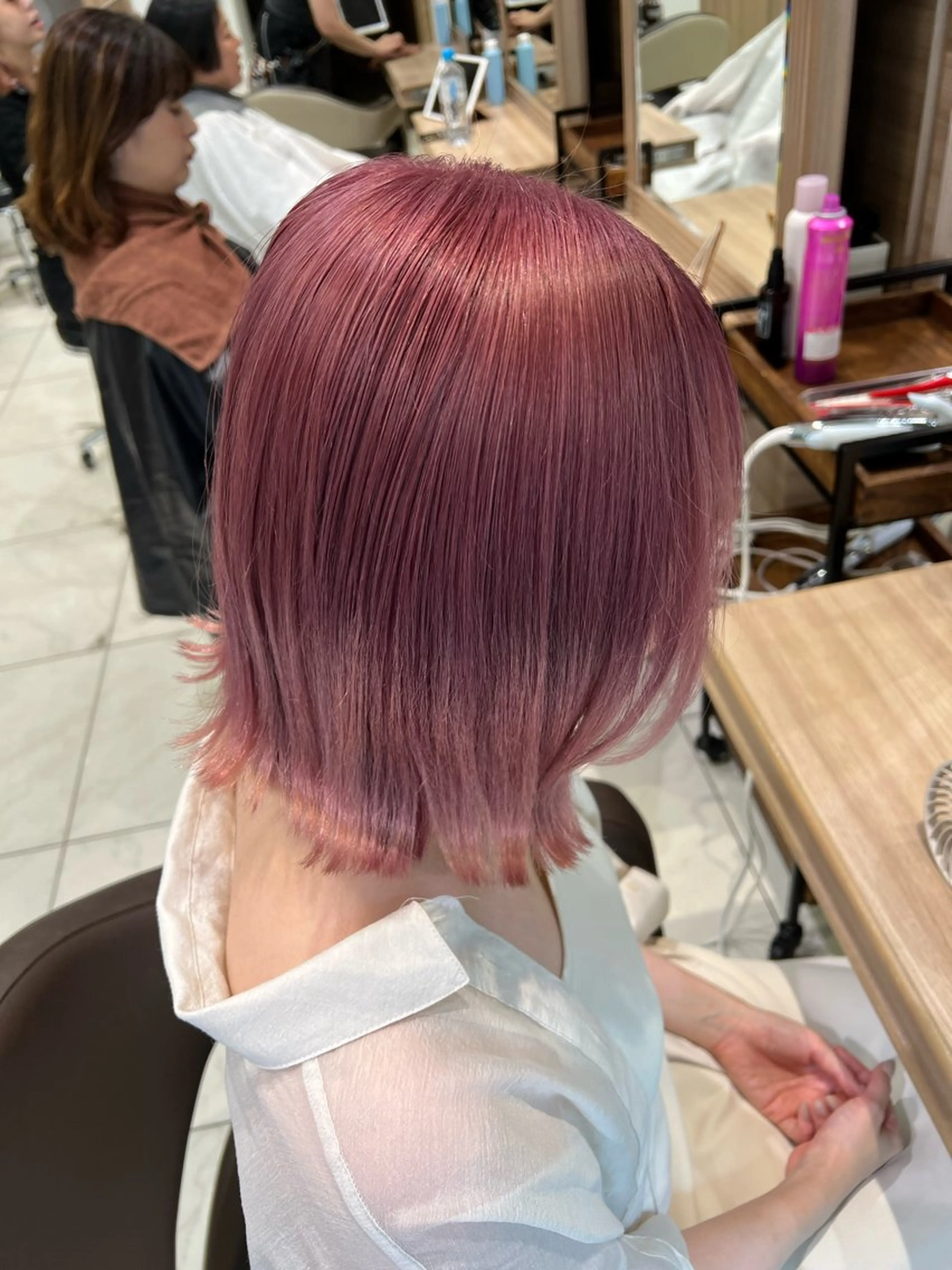 ミディアム カラー 艶髪ハイトーン 💎りゅうやのヘアスタイル