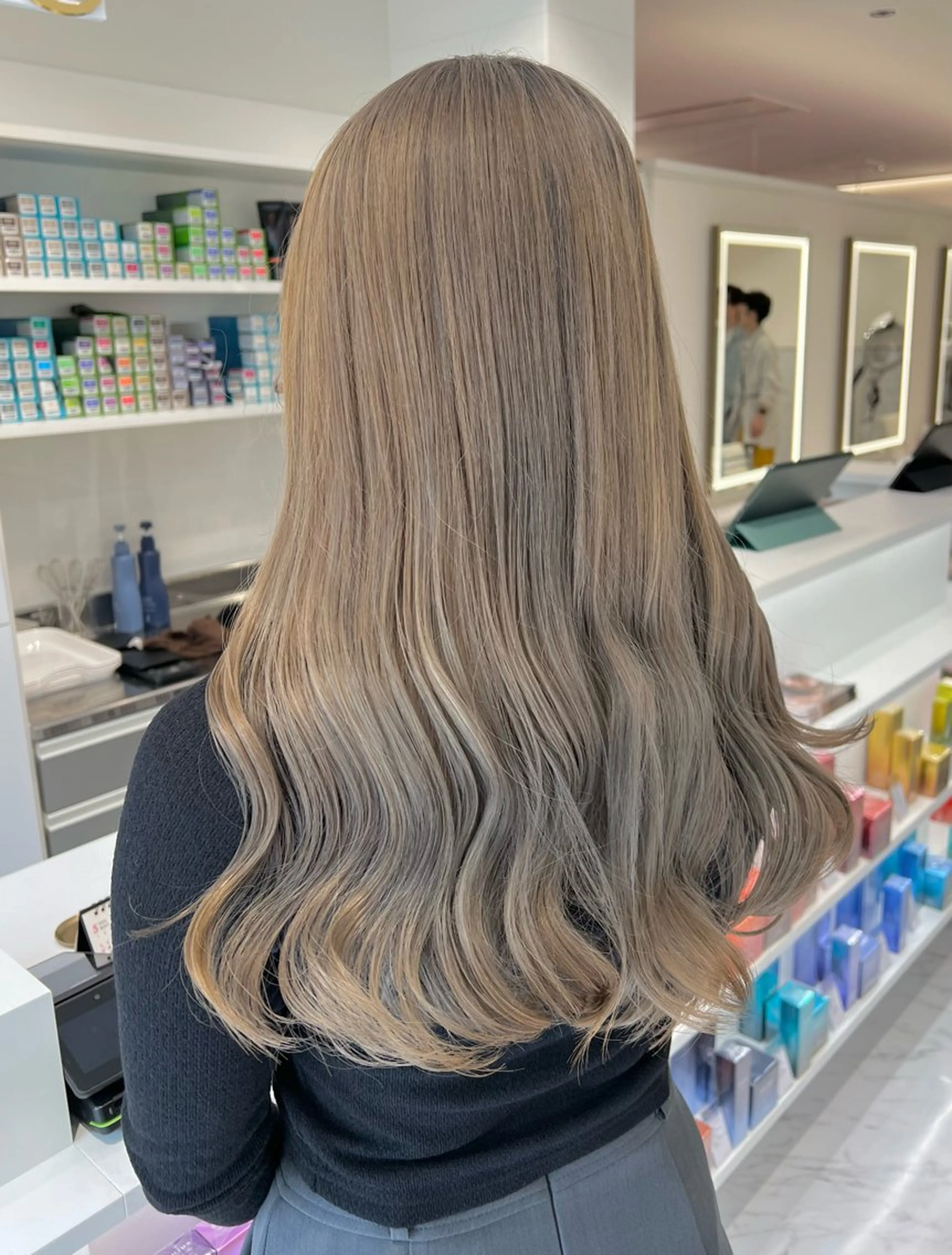 ロング カラー ヘアカラー ParveMix🍀 藤原愛未のヘアスタイル