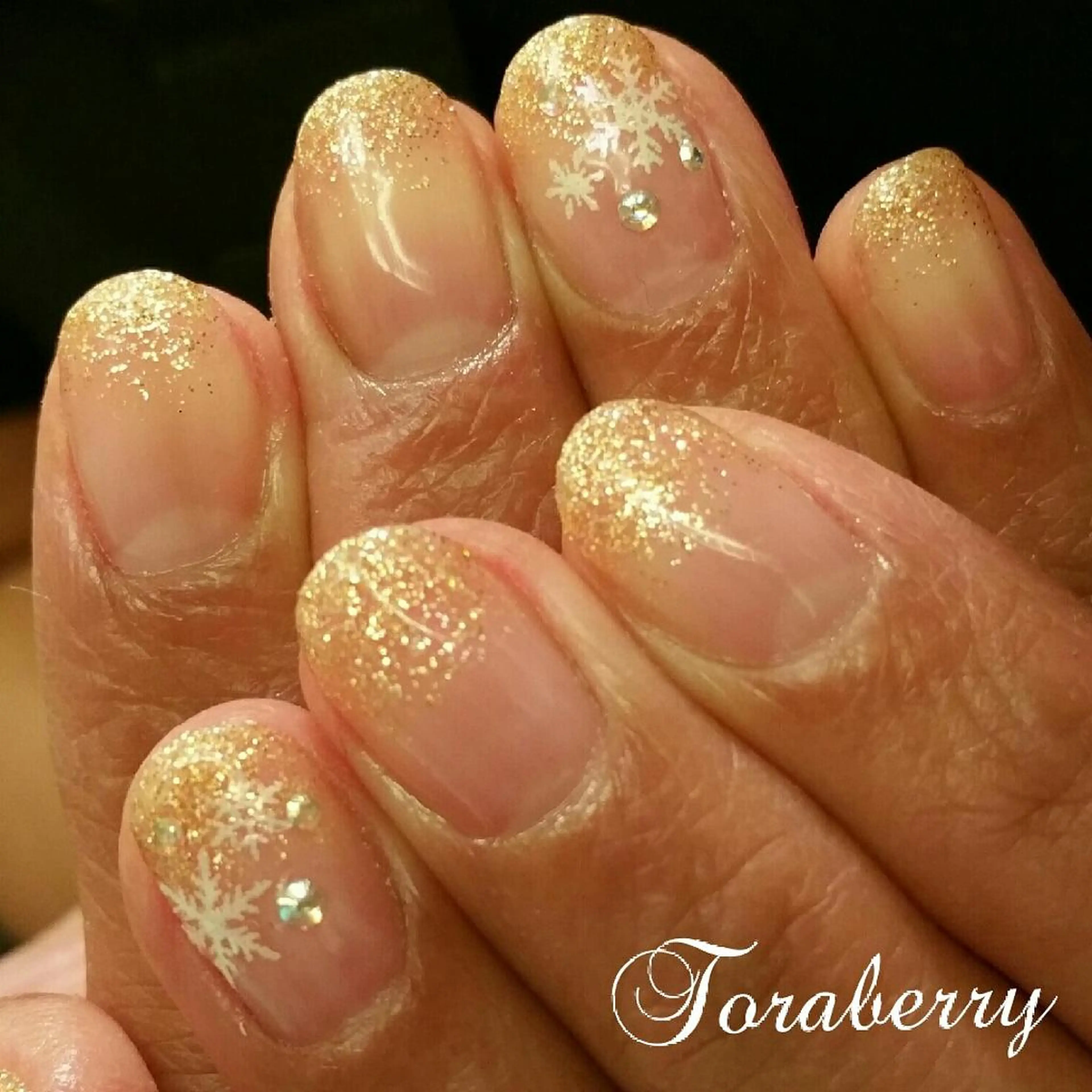 ネイル グラデーション ラメ(グリッター) ラメグラデーション ネイリスト なつみのネイルデザイン