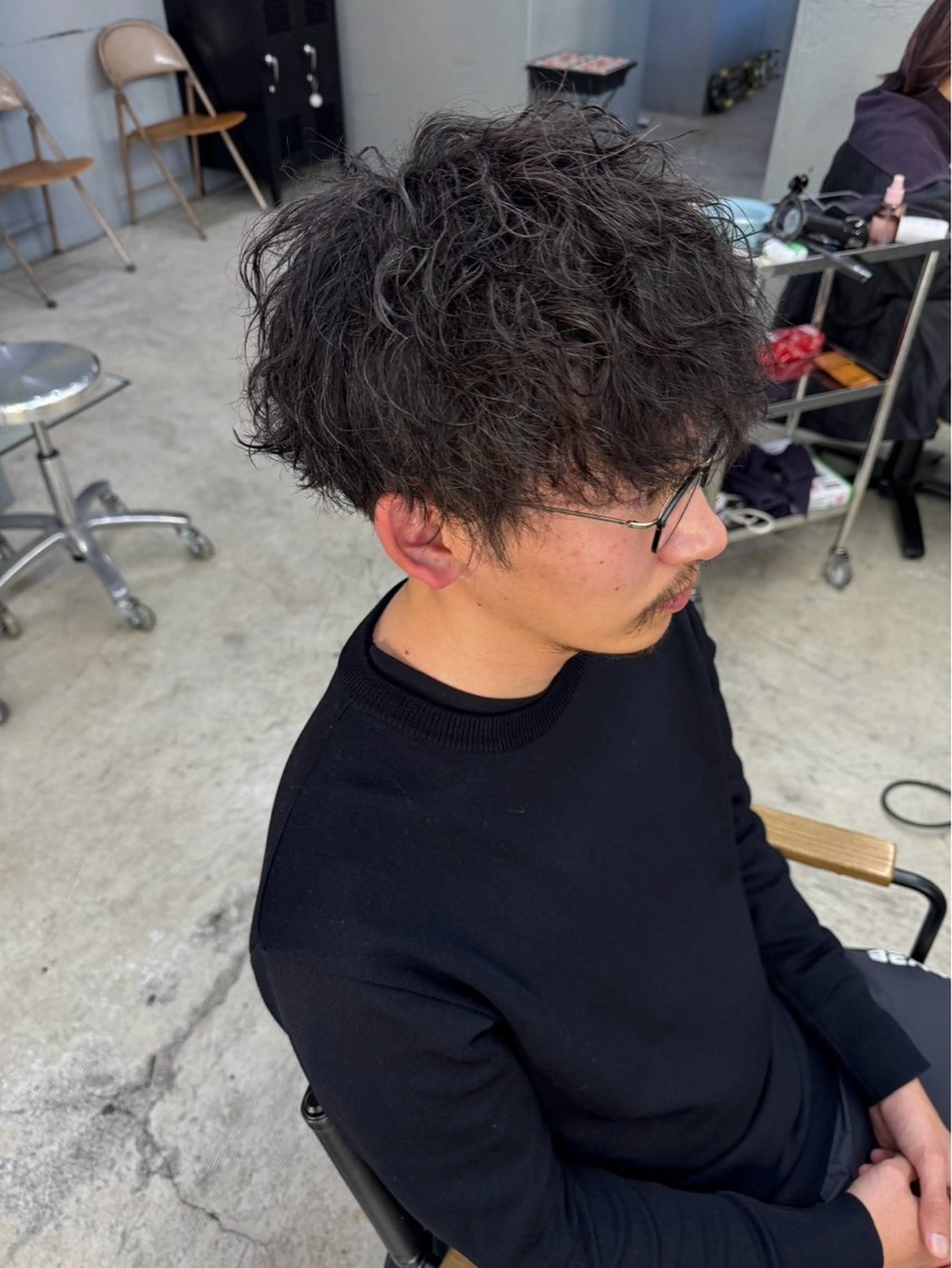 ショート メンズ カット パーマ メンズ専門サロン wokeのヘアスタイル