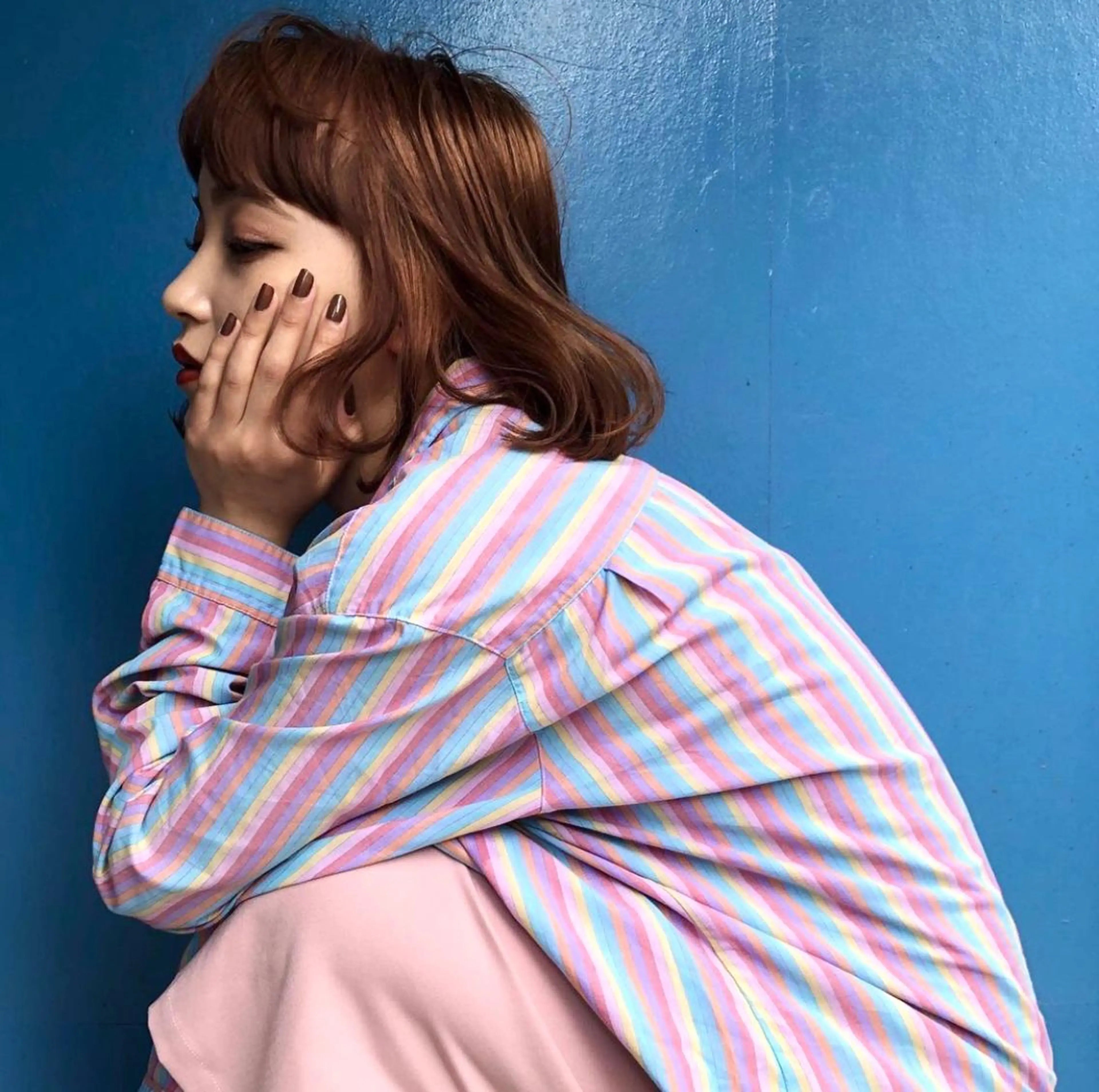 ミディアム カット ヘアカラー トリートメント vivre libre所属・vivre libreのヘアスタイル