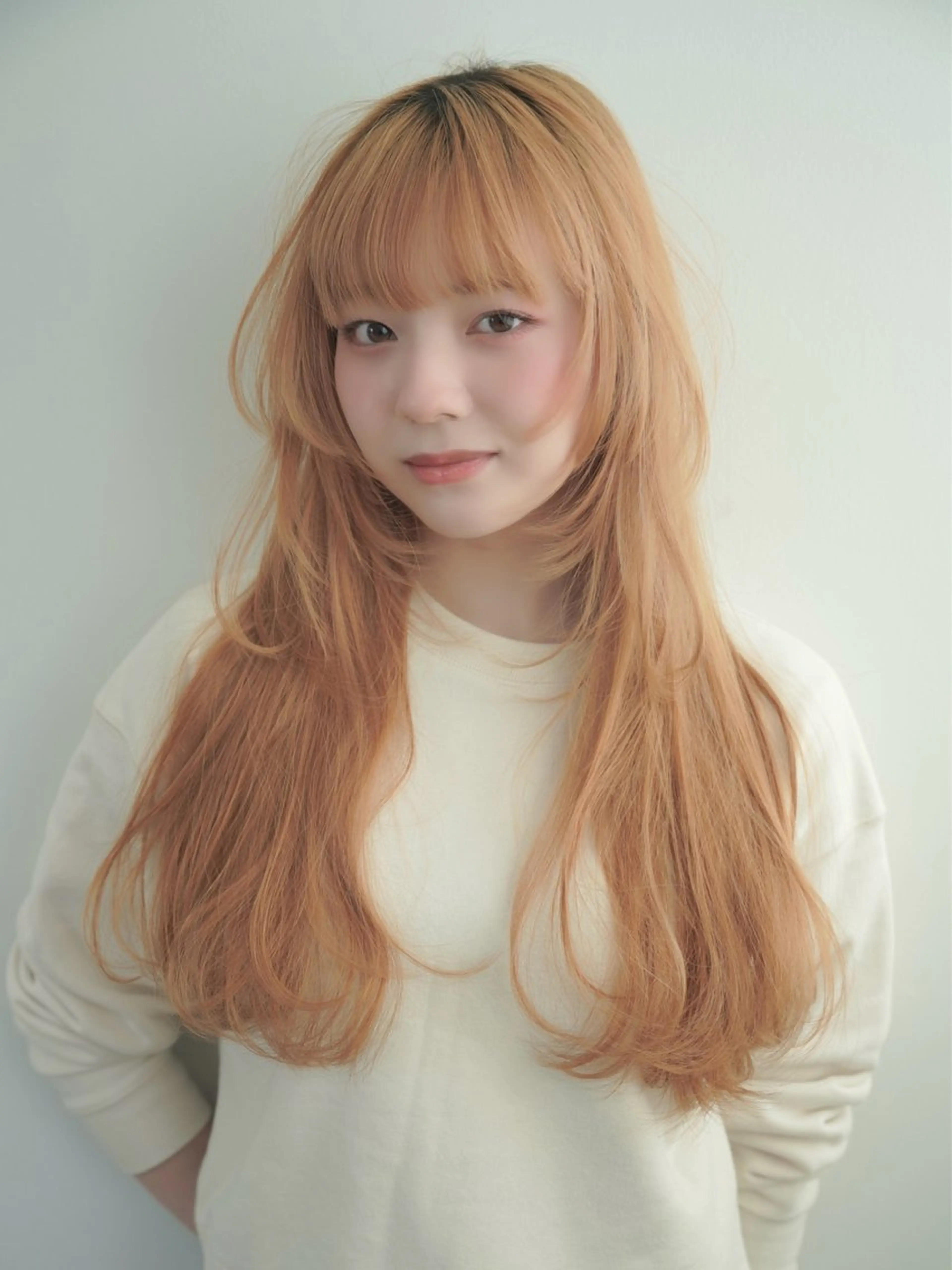 ロング ヘアアレンジ 幕内 梨乃亜のヘアスタイル