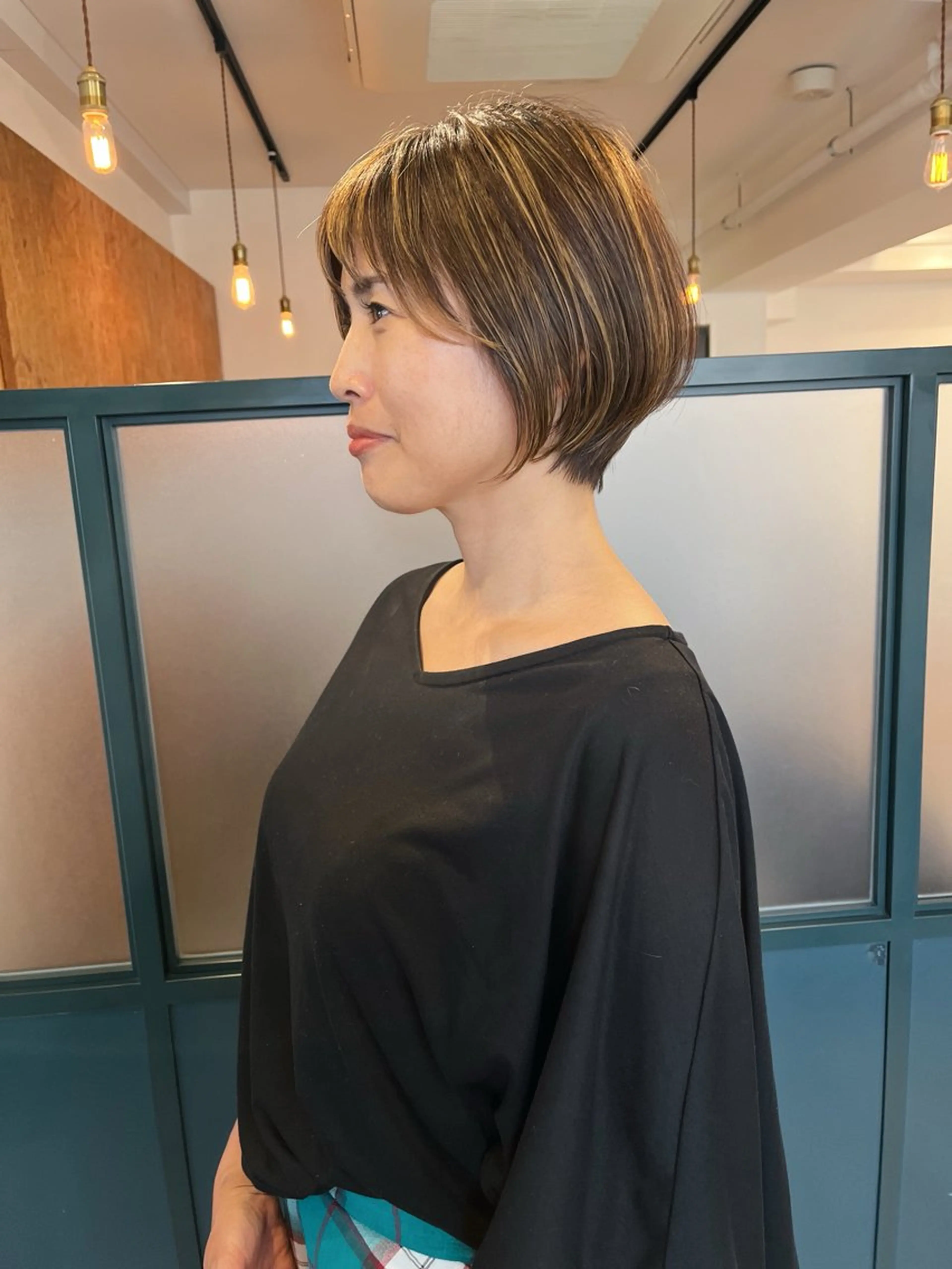 ショート カット 暖色カラー 🌼クニトウメイのヘアスタイル