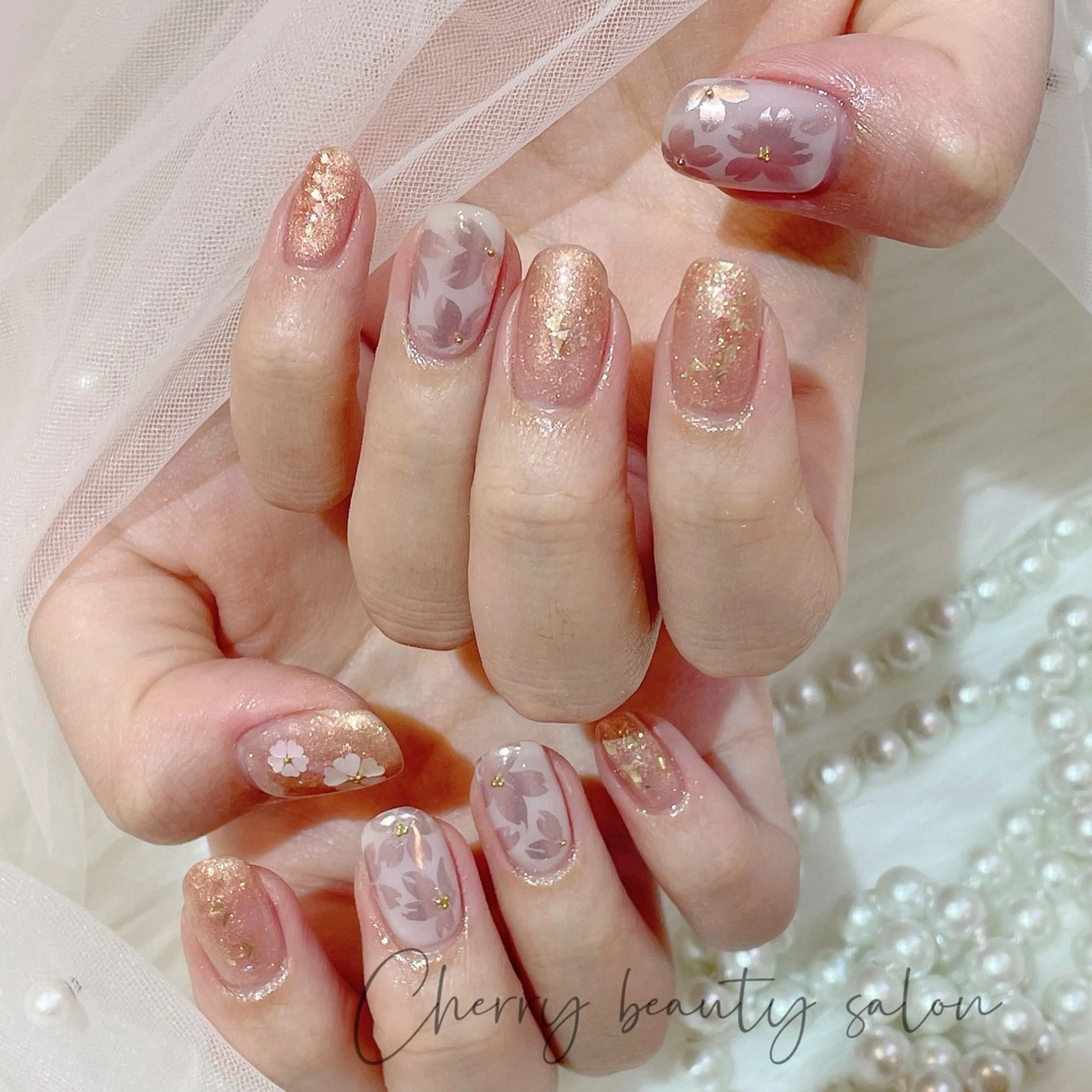 ネイル ハンドネイル ハンドケア SAKURA 🍒のネイルデザイン