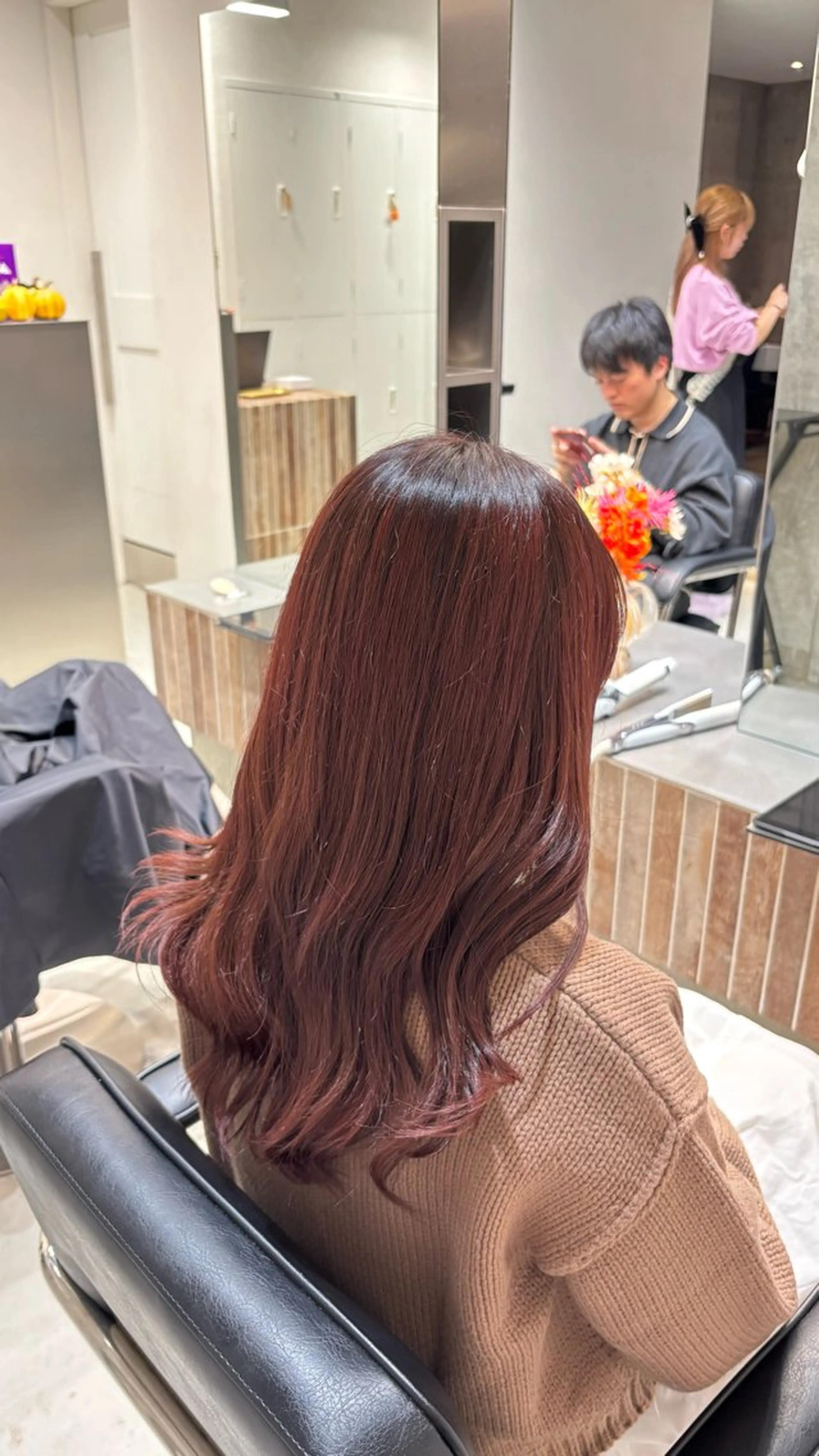 カラー レッドカラー カットモデル募集中 yukari🌷のヘアスタイル