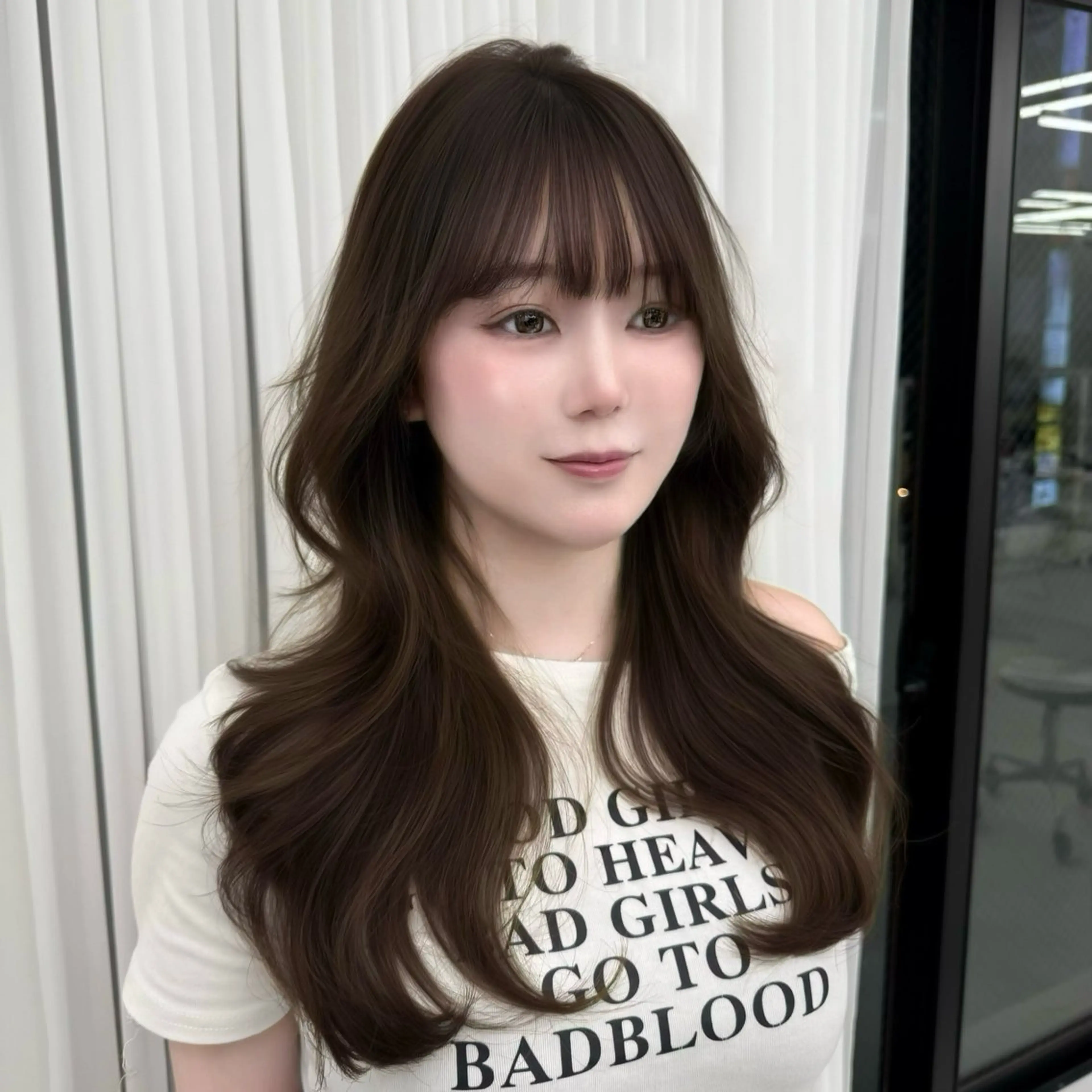 ロング カラー くびれヘア 髪質改善 韓国風ヘア レイヤーカット 似合わせカット カット ヘアカラー トリートメント 韓国ヘア🇰🇷× 髪質改善🫧テルのヘアスタイル